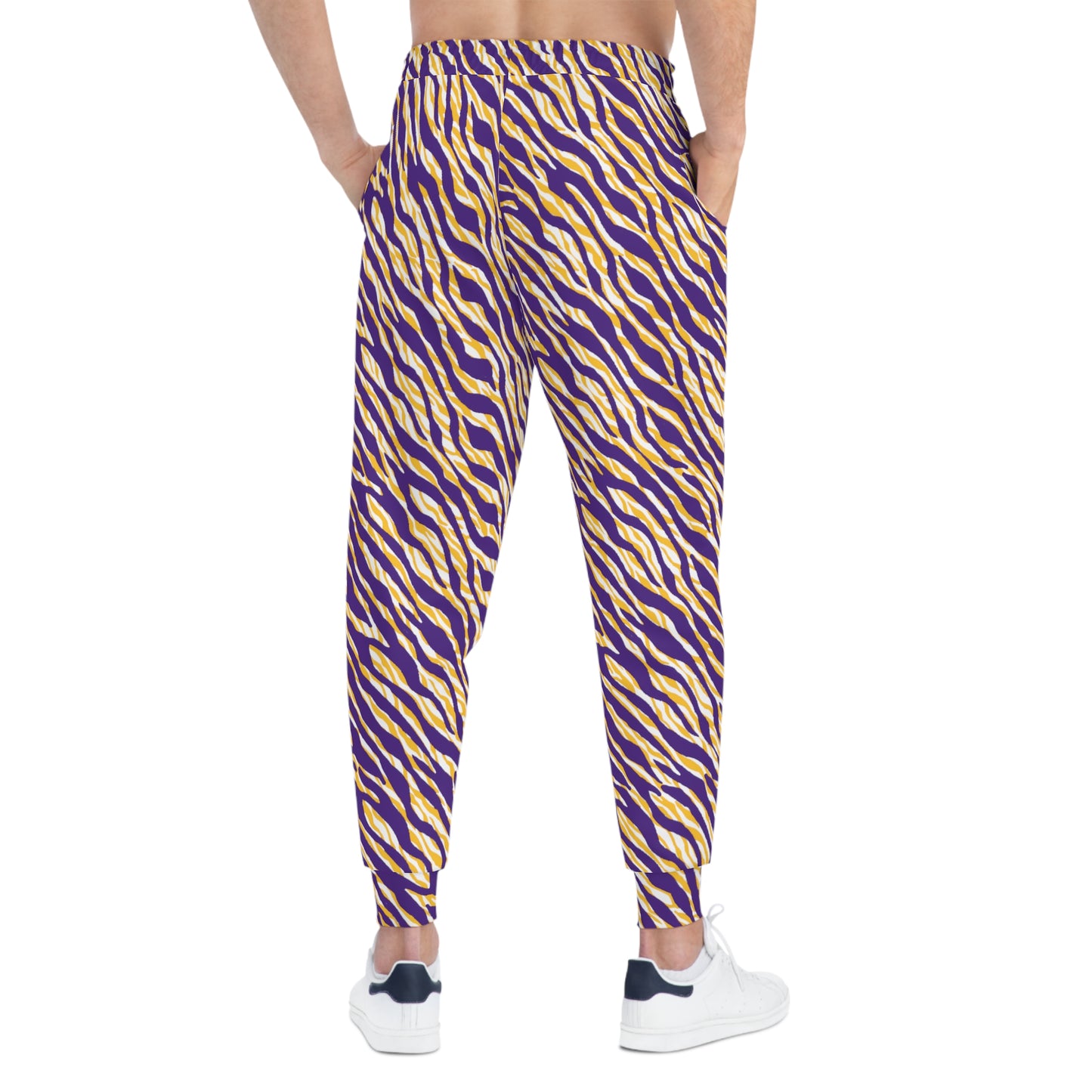 Unisex Athletic Joggers - Zebra Print