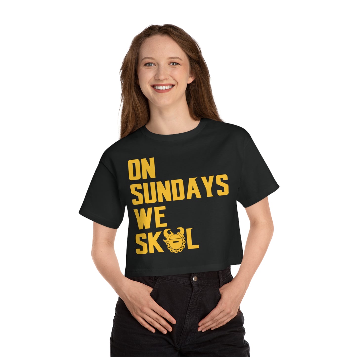 Women's Champion Heritage Cropped Top - On Sundays