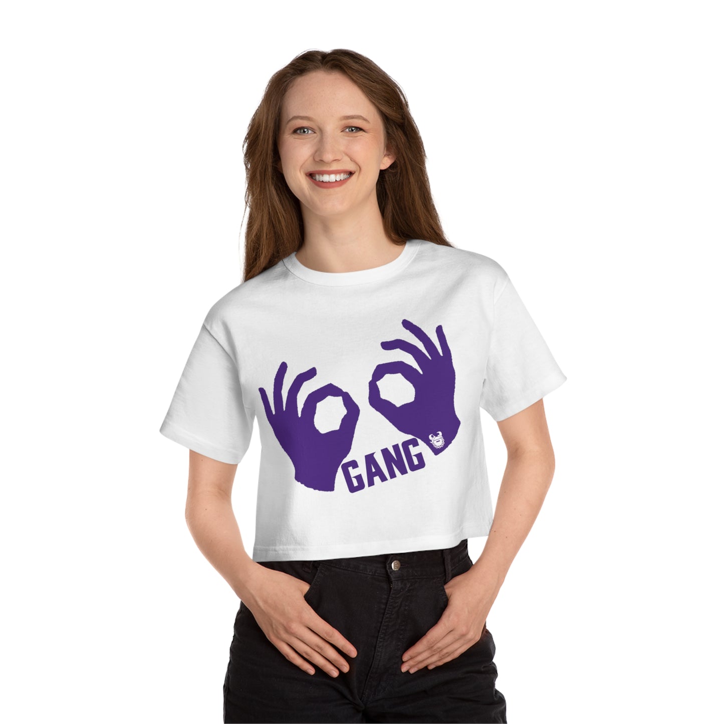 Women's Champion Heritage Cropped Top - Griddy Gang
