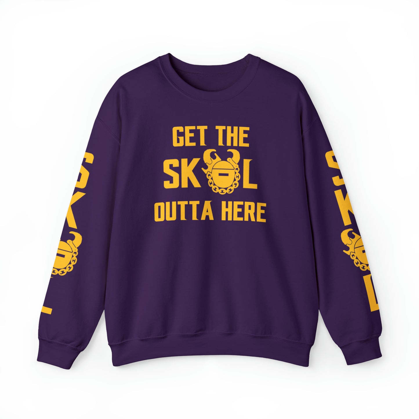 Unisex Heavy Blend™ Crewneck - Get OUTTA Here + The Original (Sleeves)