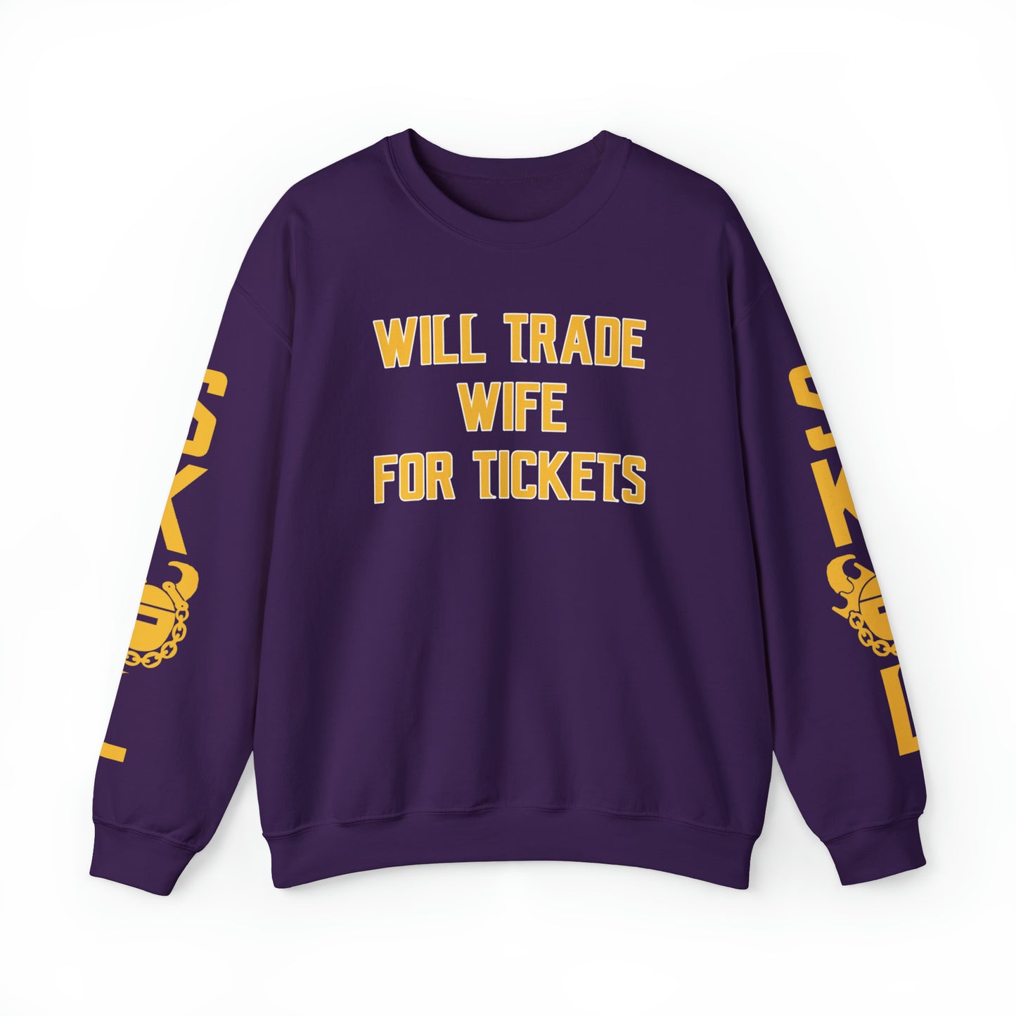 Unisex Heavy Blend™ Crewneck - Wife for Tickets + The Original (Sleeves)
