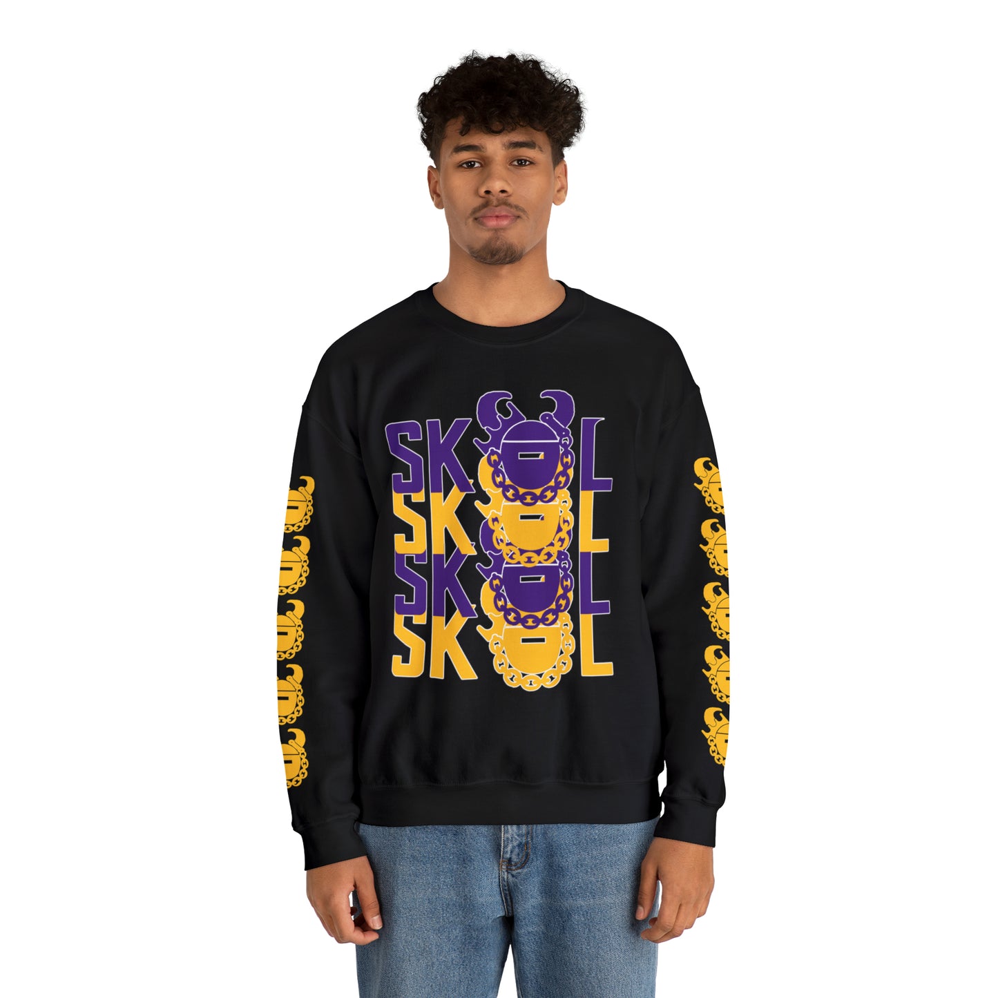 Unisex Heavy Blend™ Crewneck - 4x + Game Day Helmet (Sleeves)