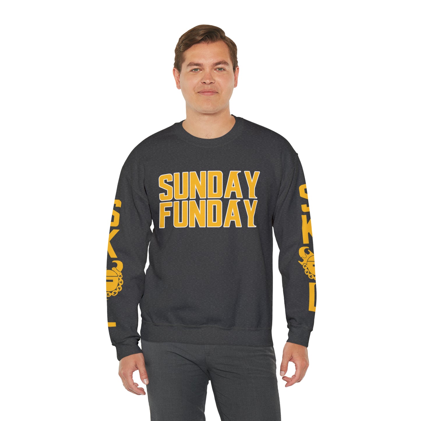 Unisex Heavy Blend™ Crewneck - SUNDAY FUNDAY + The Original (Sleeves)