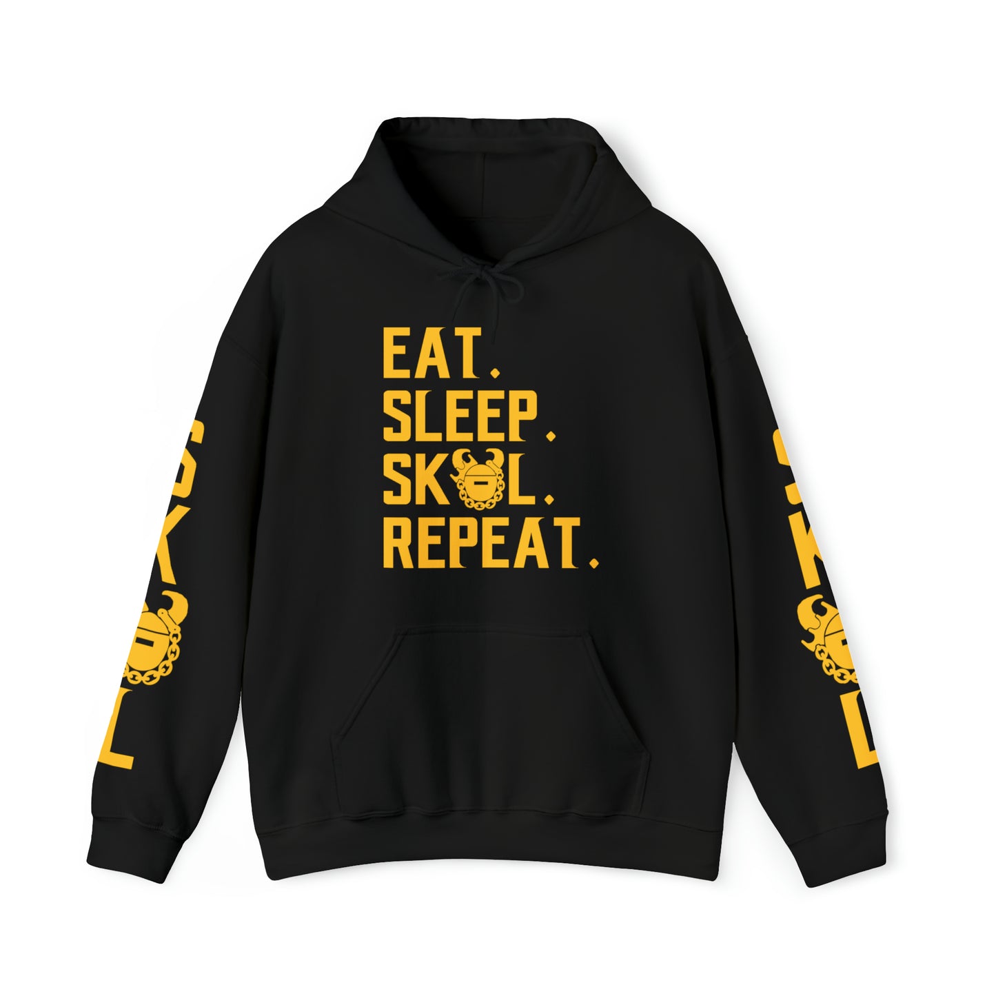 Unisex Heavy Blend™ Hooded Sweatshirt - Eat. Sleep. Repeat. + The Original (Sleeves)