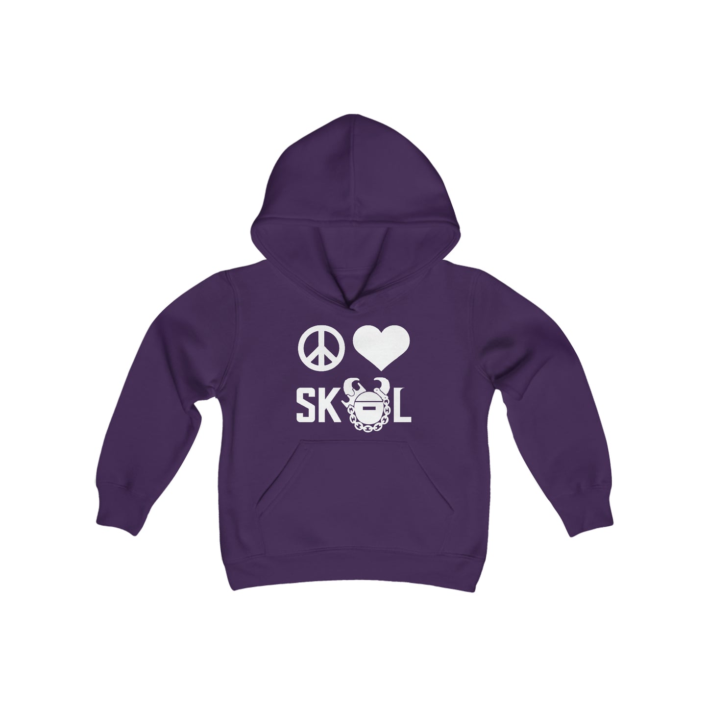 Youth Heavy Blend Hoodie - Peace & Love