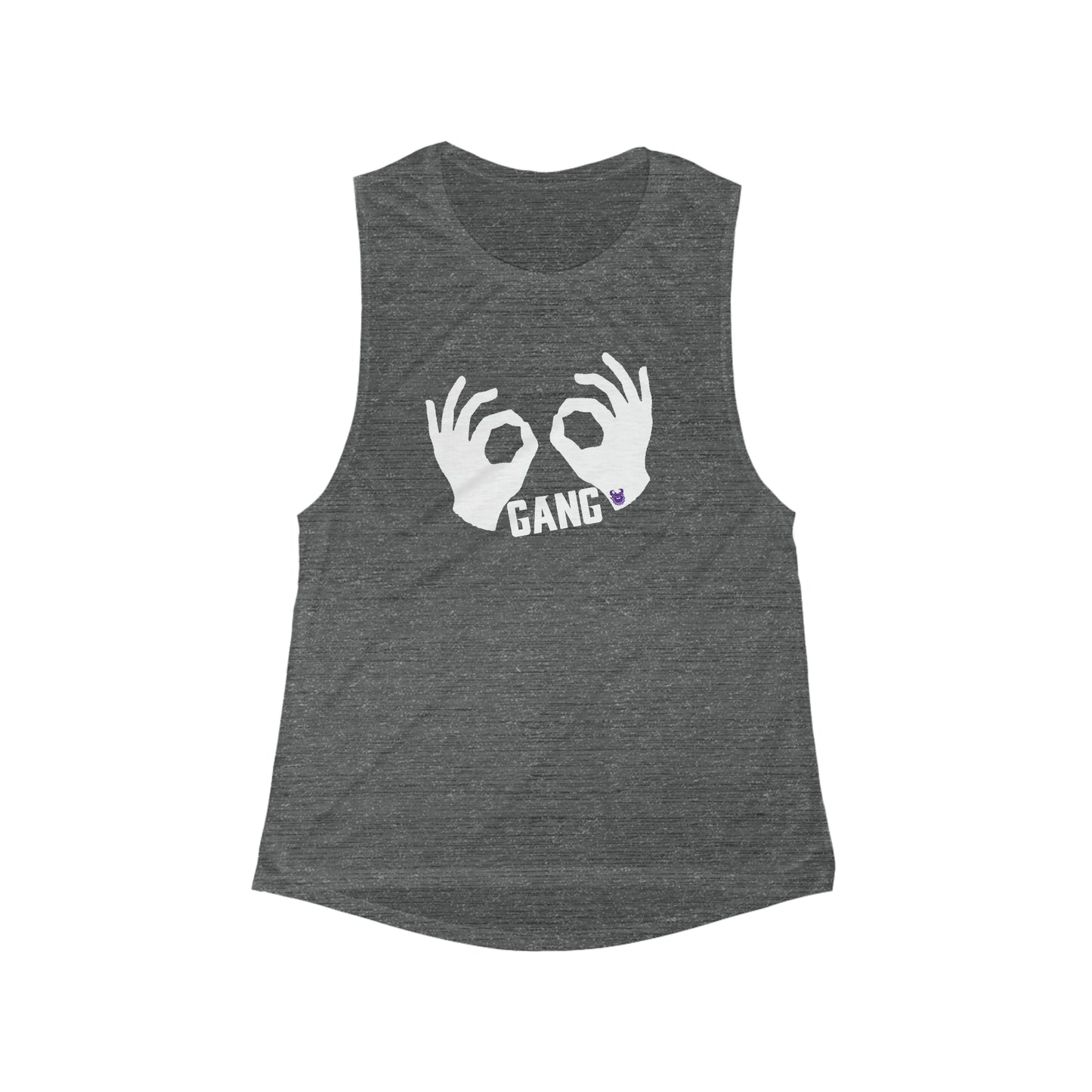 Women's Flowy Scoop Muscle Tank - Griddy Gang