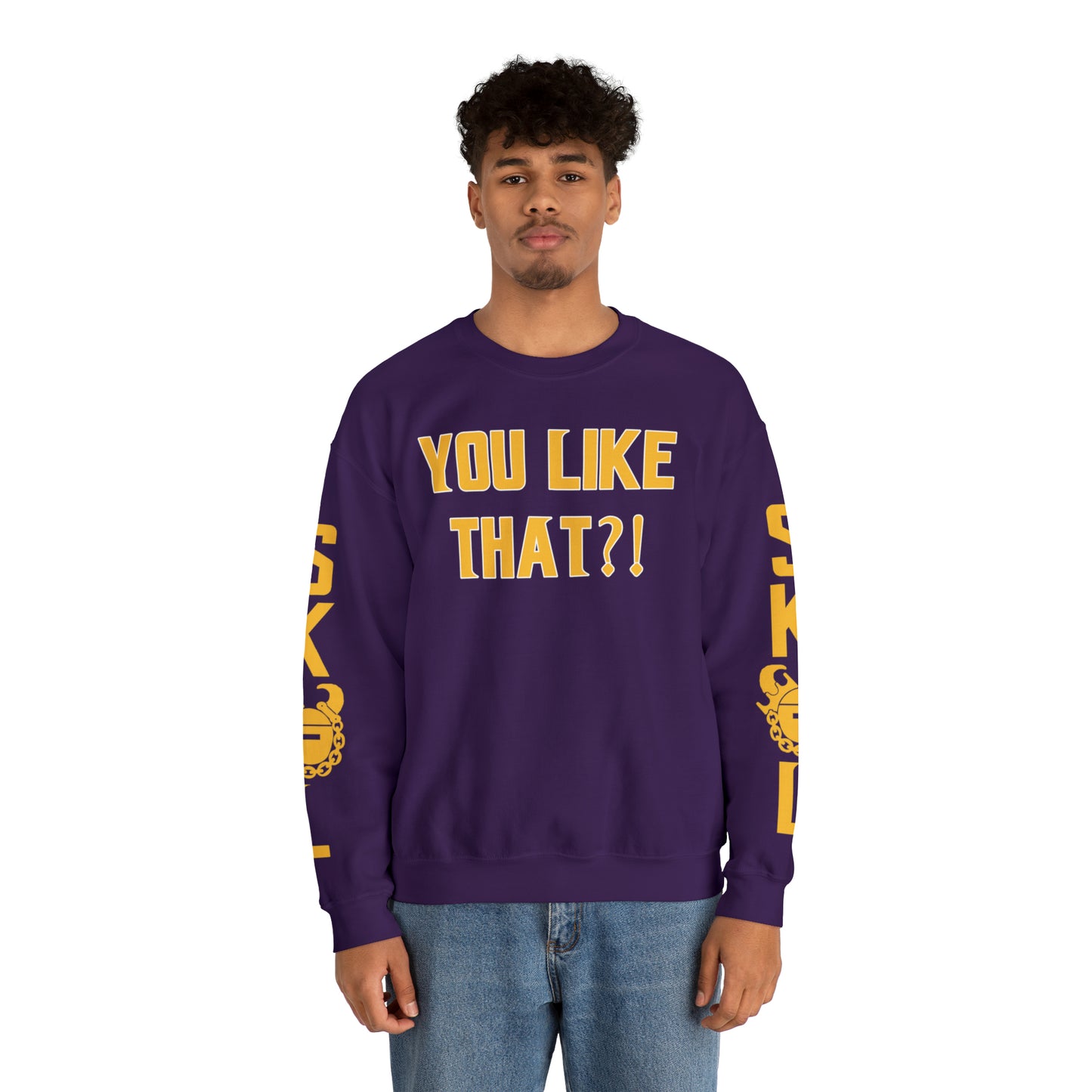 Unisex Heavy Blend™ Crewneck - YOU LIKE THAT?! + The Original (Sleeves)