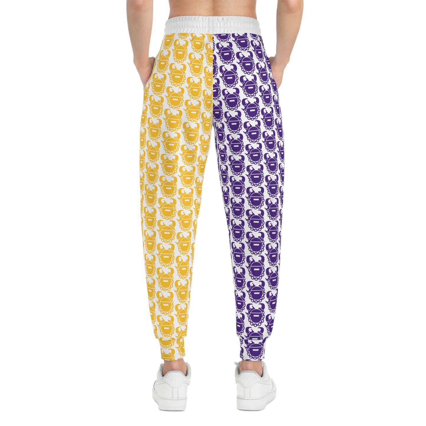 Unisex Athletic Joggers - Purple & Gold Helmets
