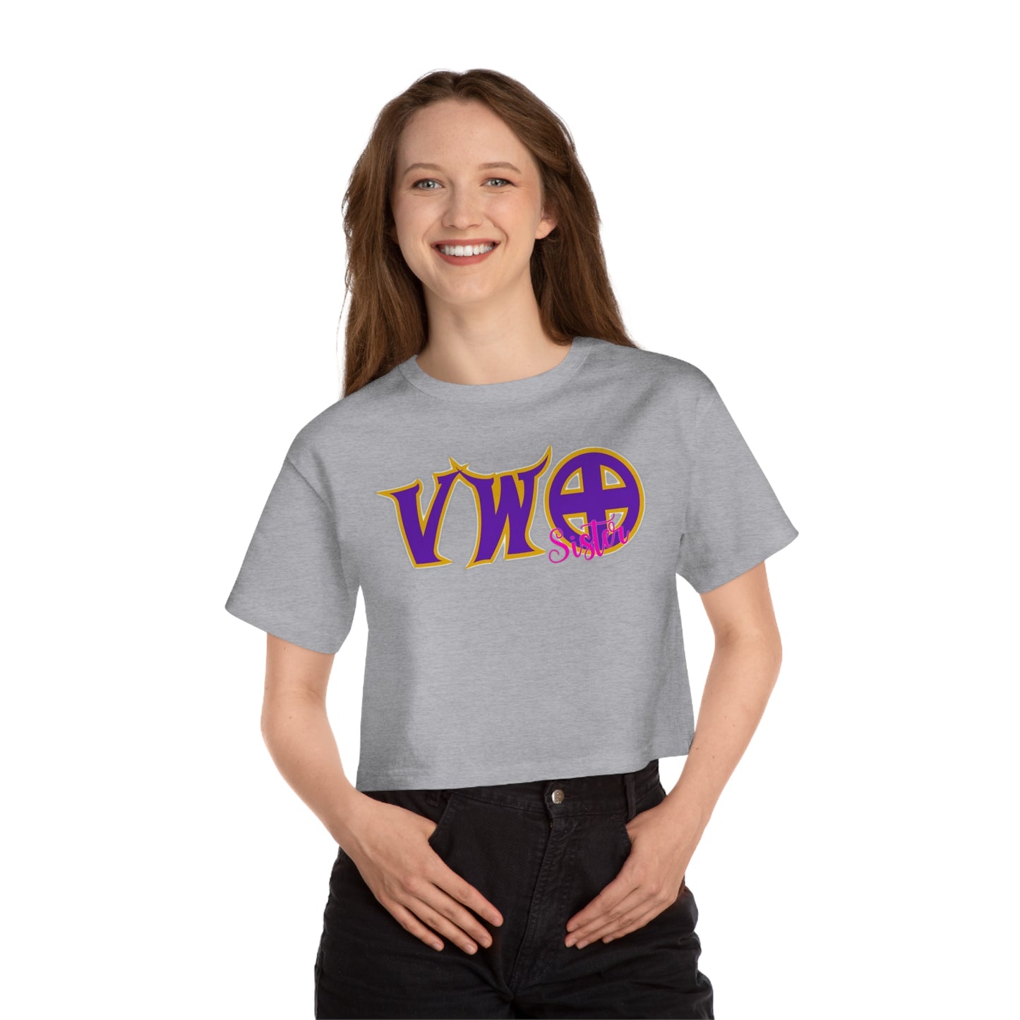 Women's Champion Heritage Cropped Top - VWO Sister