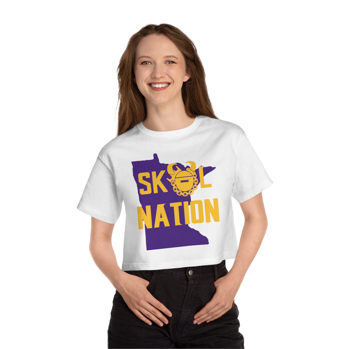 Women's Champion Heritage Cropped Top - MN Nation