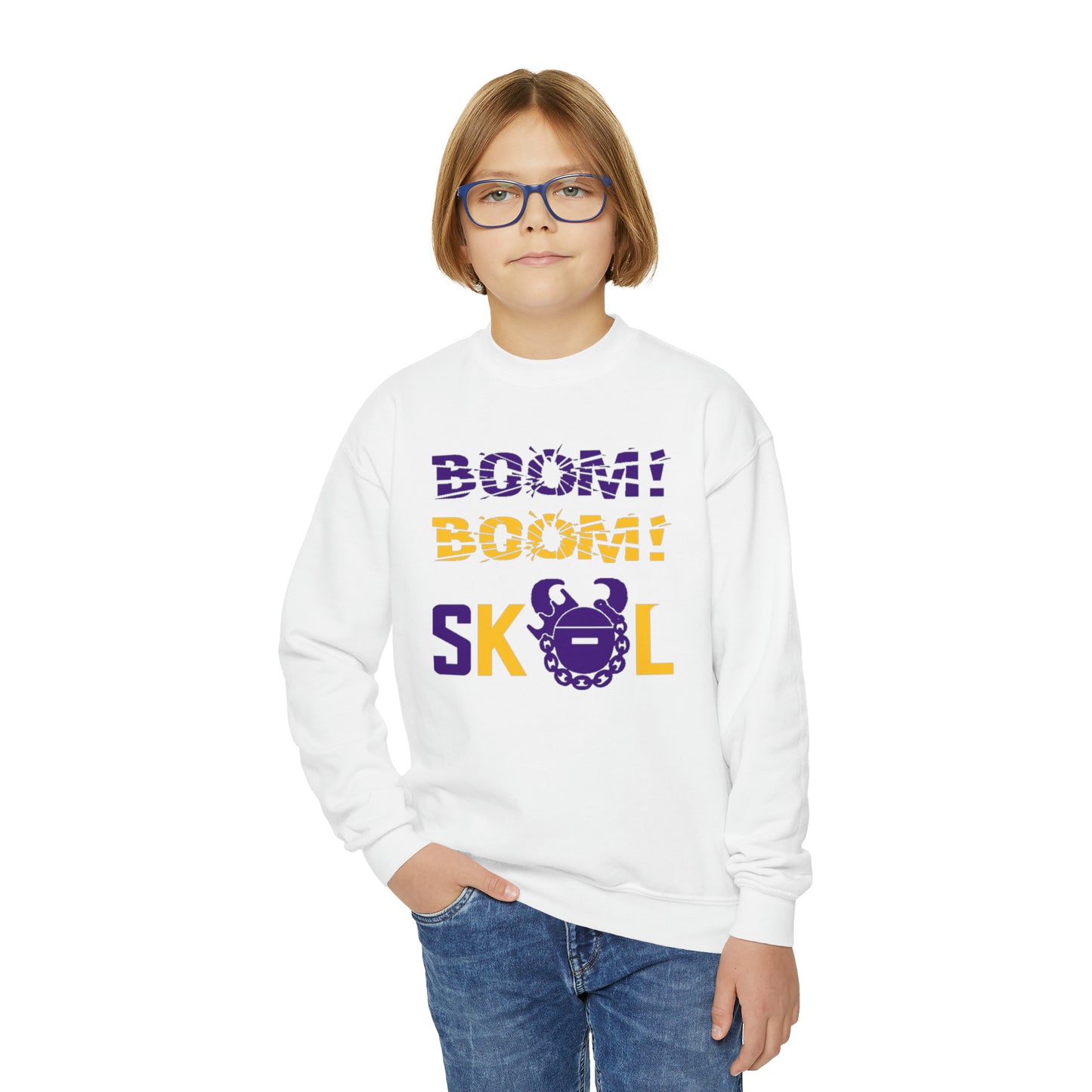 Youth Crewneck - BOOM! BOOM!