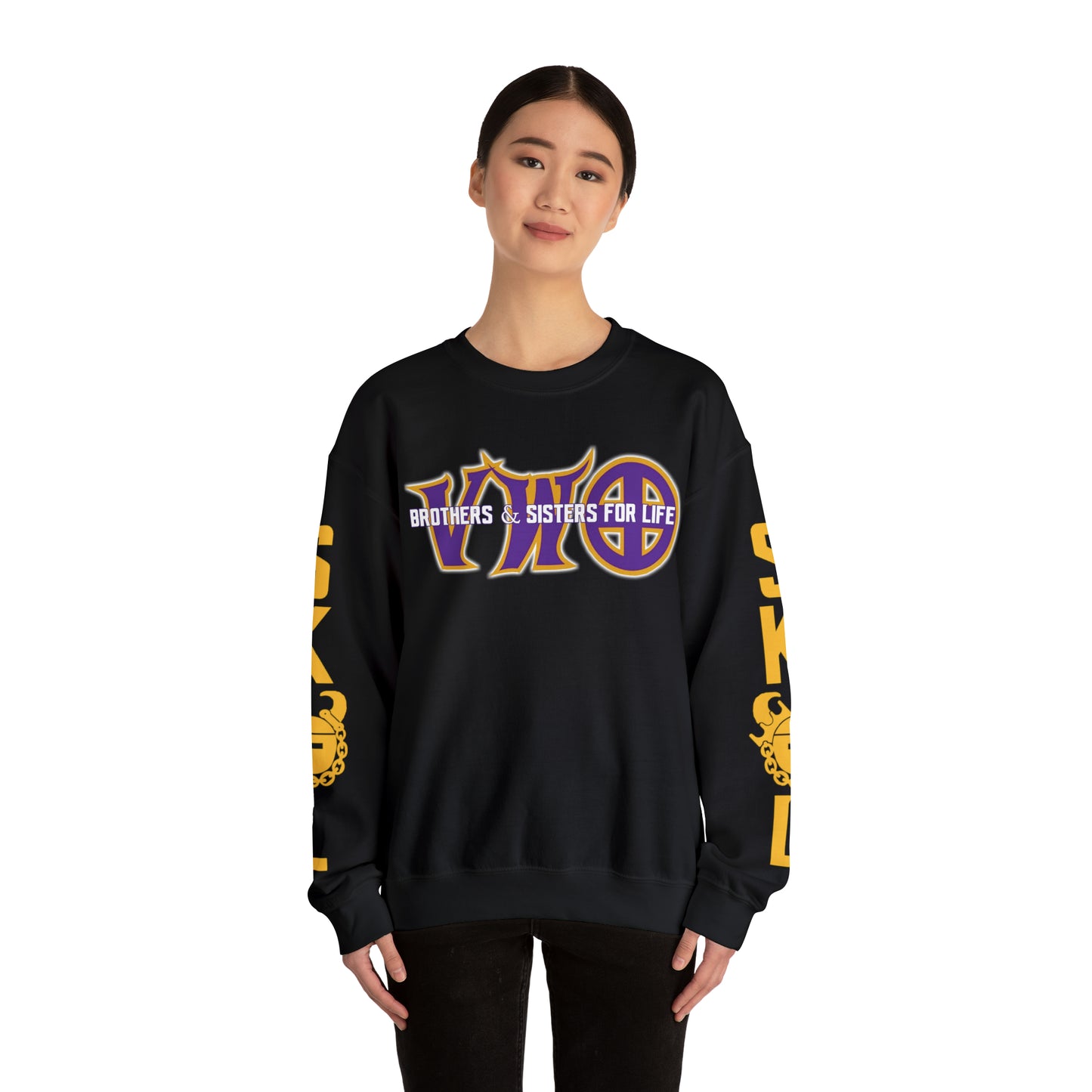 Unisex Heavy Blend™ Crewneck - VWO Brothers & Sisters + The Original (Sleeves)