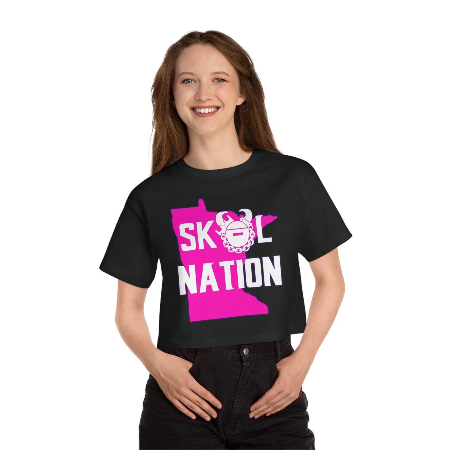 Women's Champion Heritage Cropped Top - MN Nation
