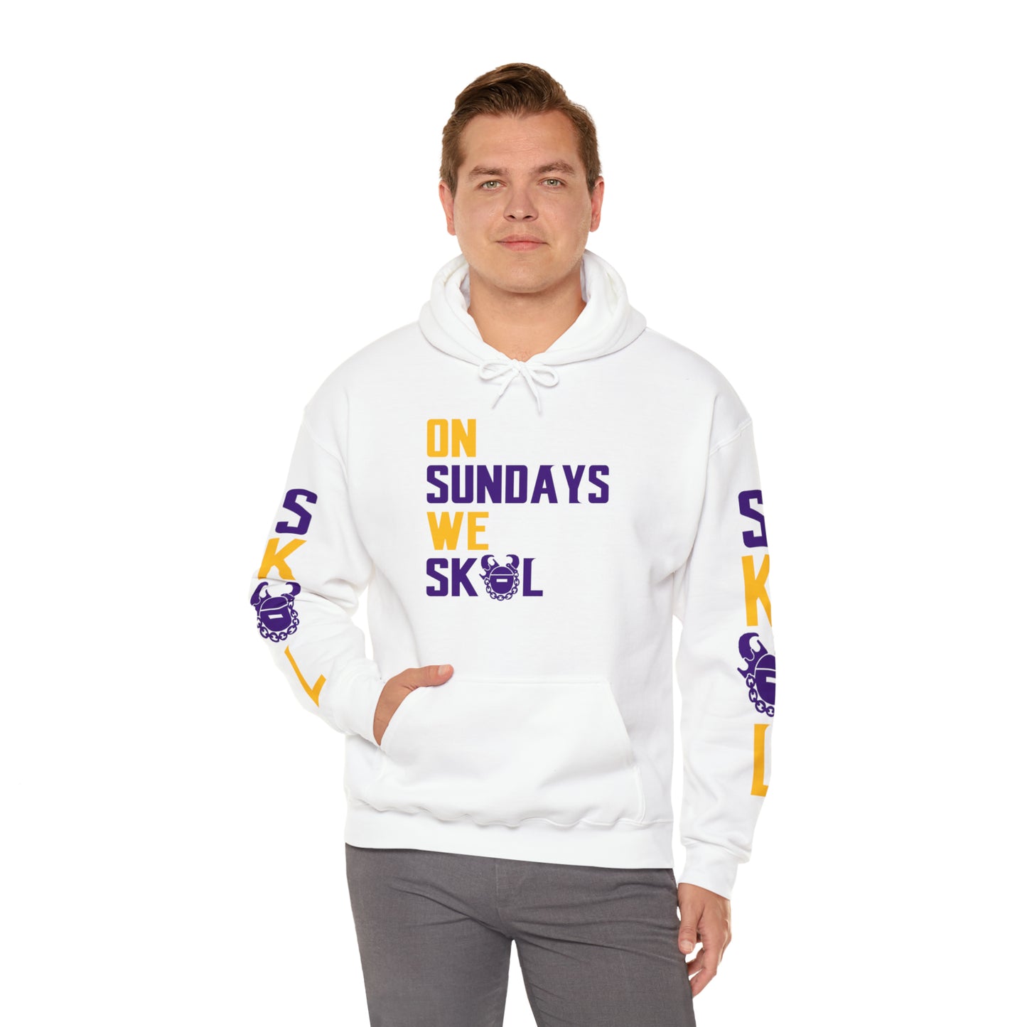 Unisex Heavy Blend™ Hooded Sweatshirt - On Sundays + The Original (Sleeves)