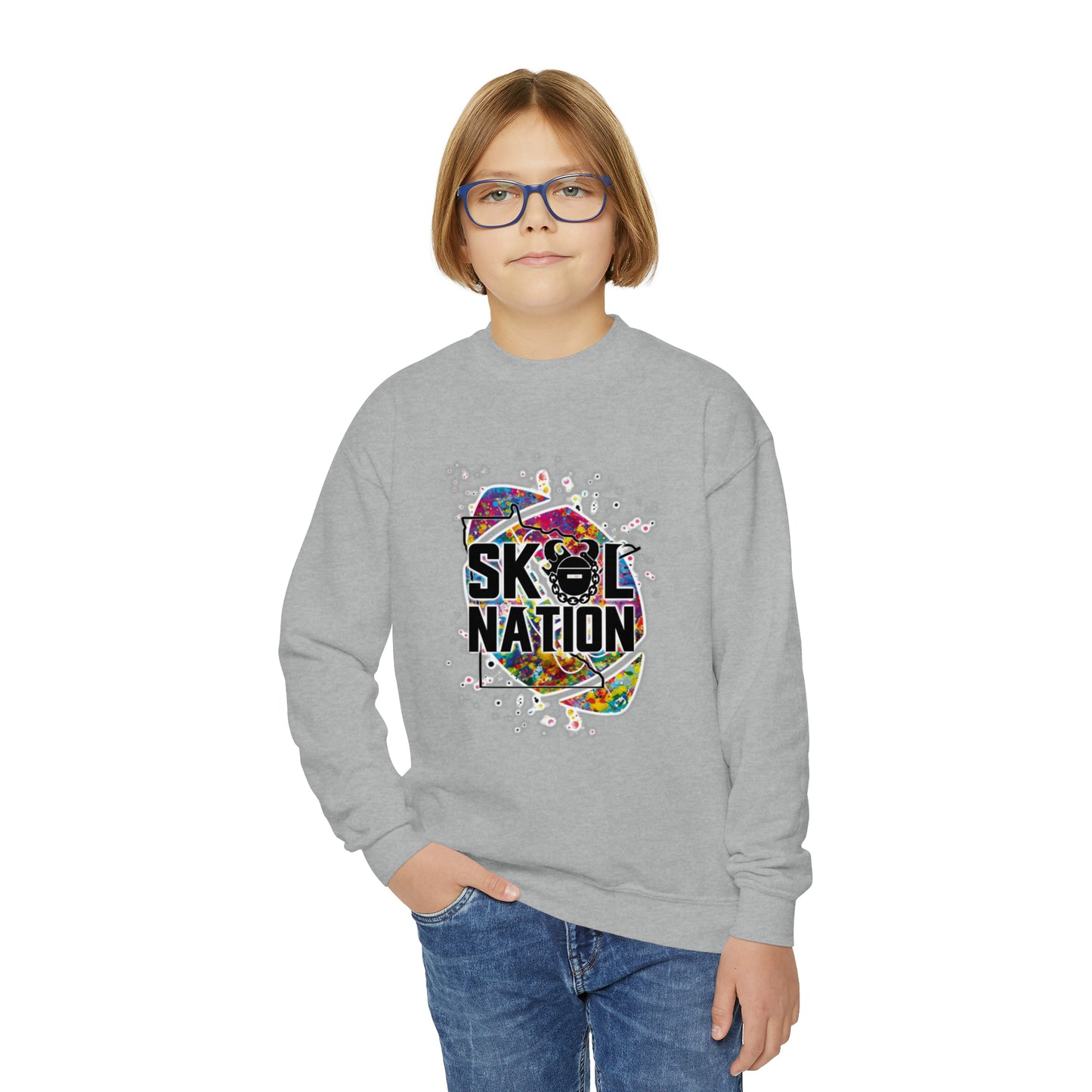 Youth Crewneck - MN Nation (Color Blast)