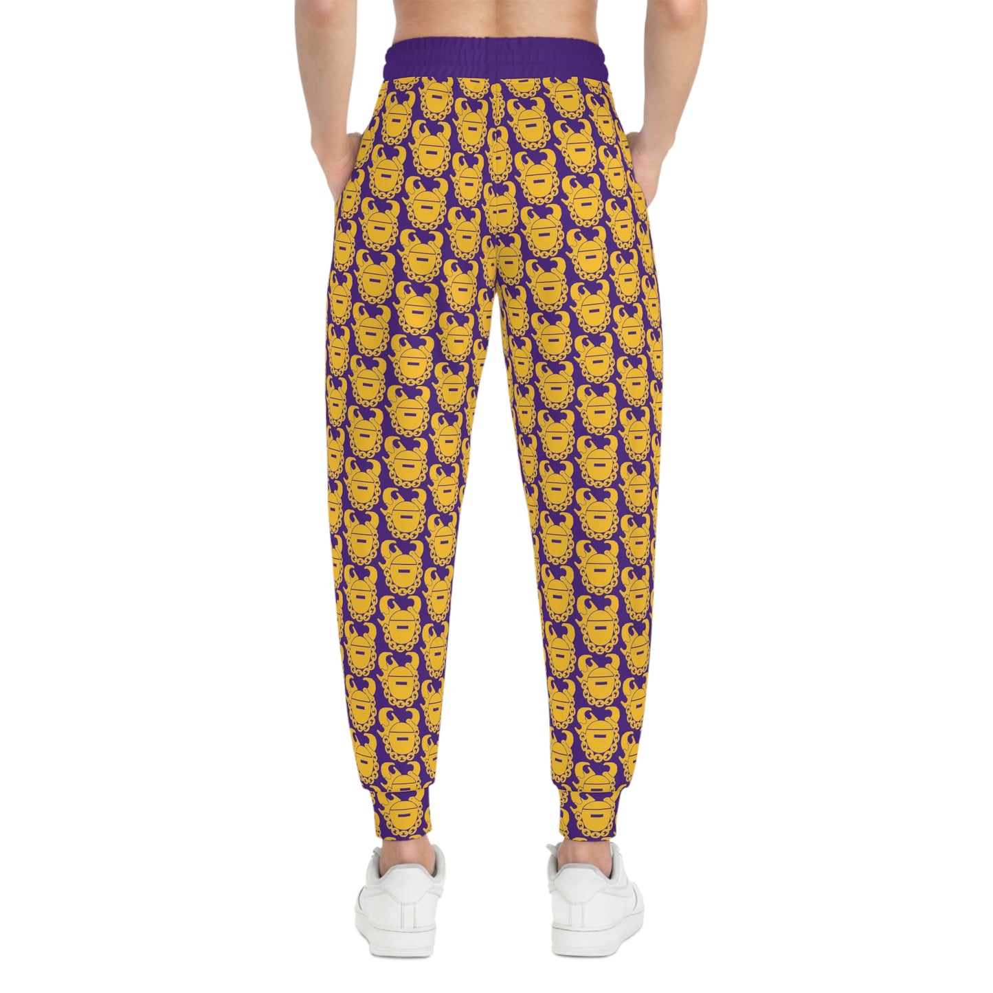 Unisex Athletic Joggers - Purple/Gold Helmets