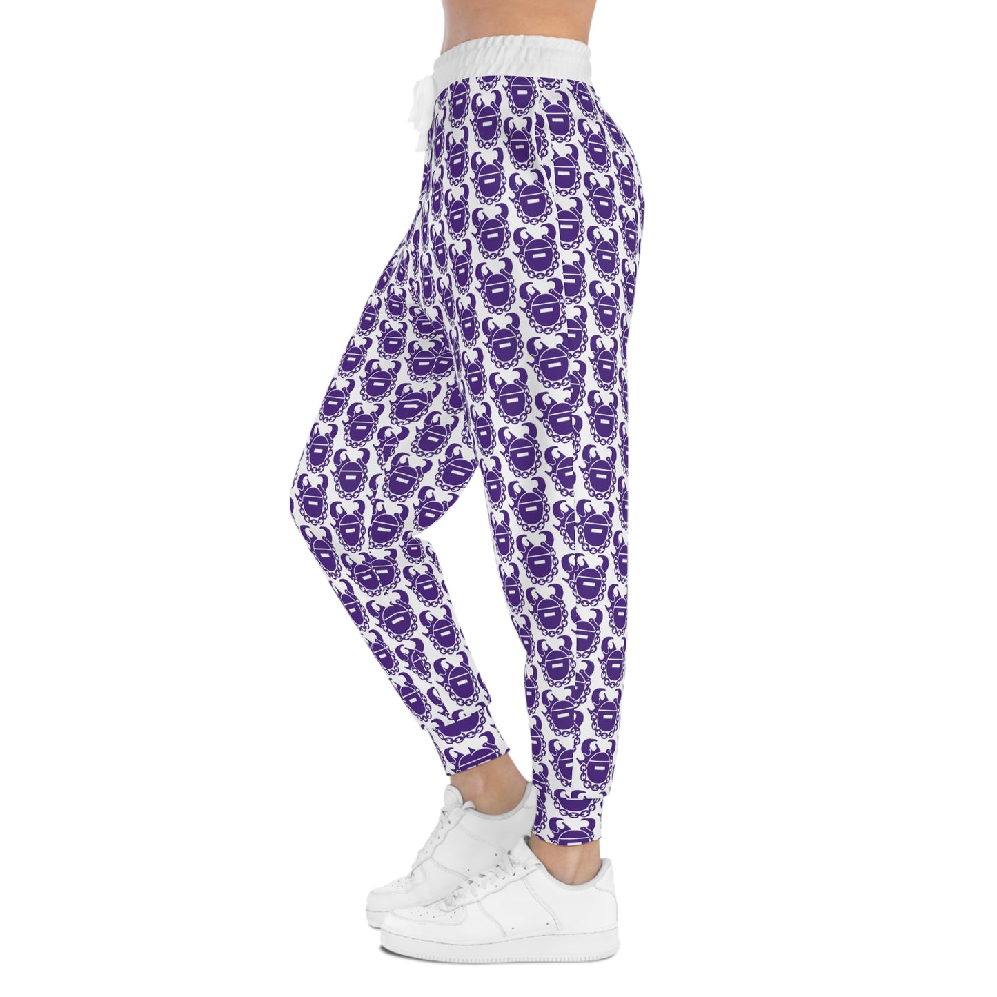 Unisex Athletic Joggers - Purple/White - Helmet