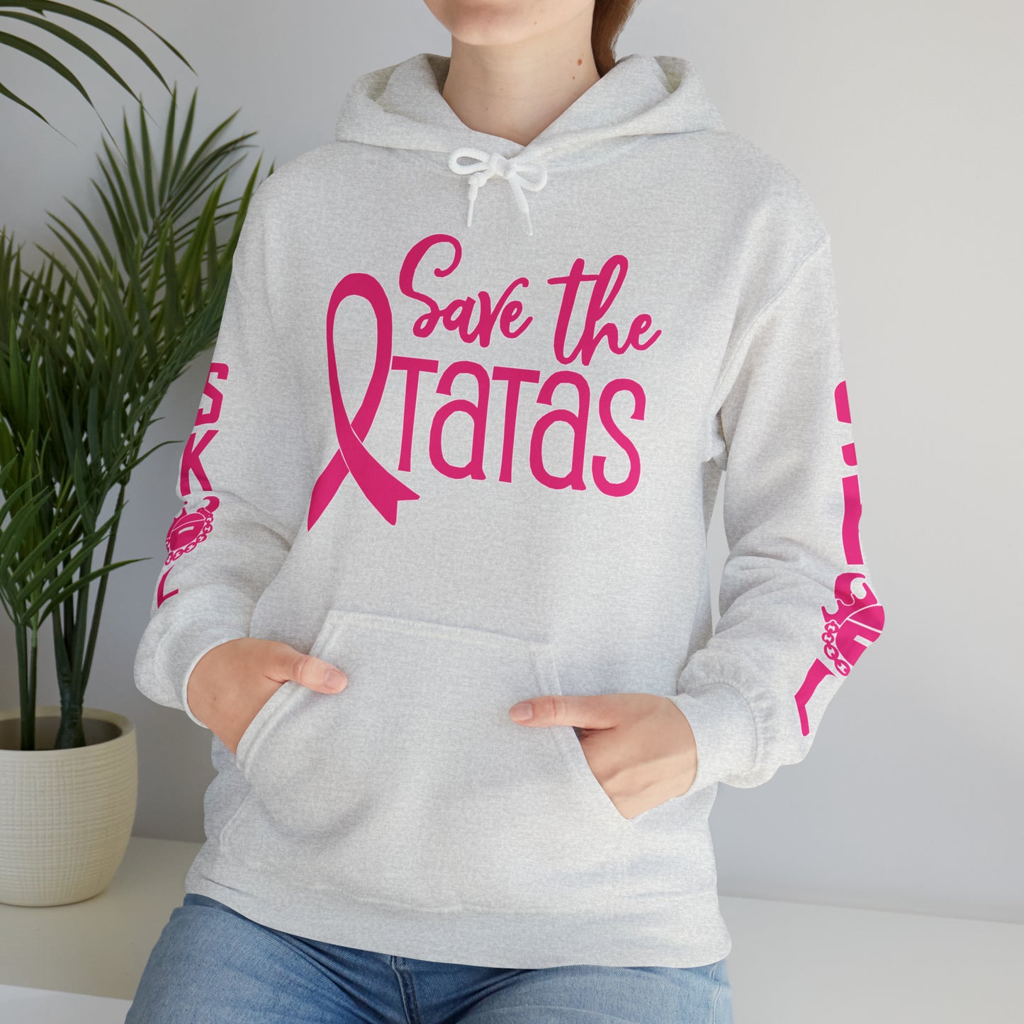 Unisex Heavy Blend™ Hooded Sweatshirt - Save the TaTas + Original (Sleeves)