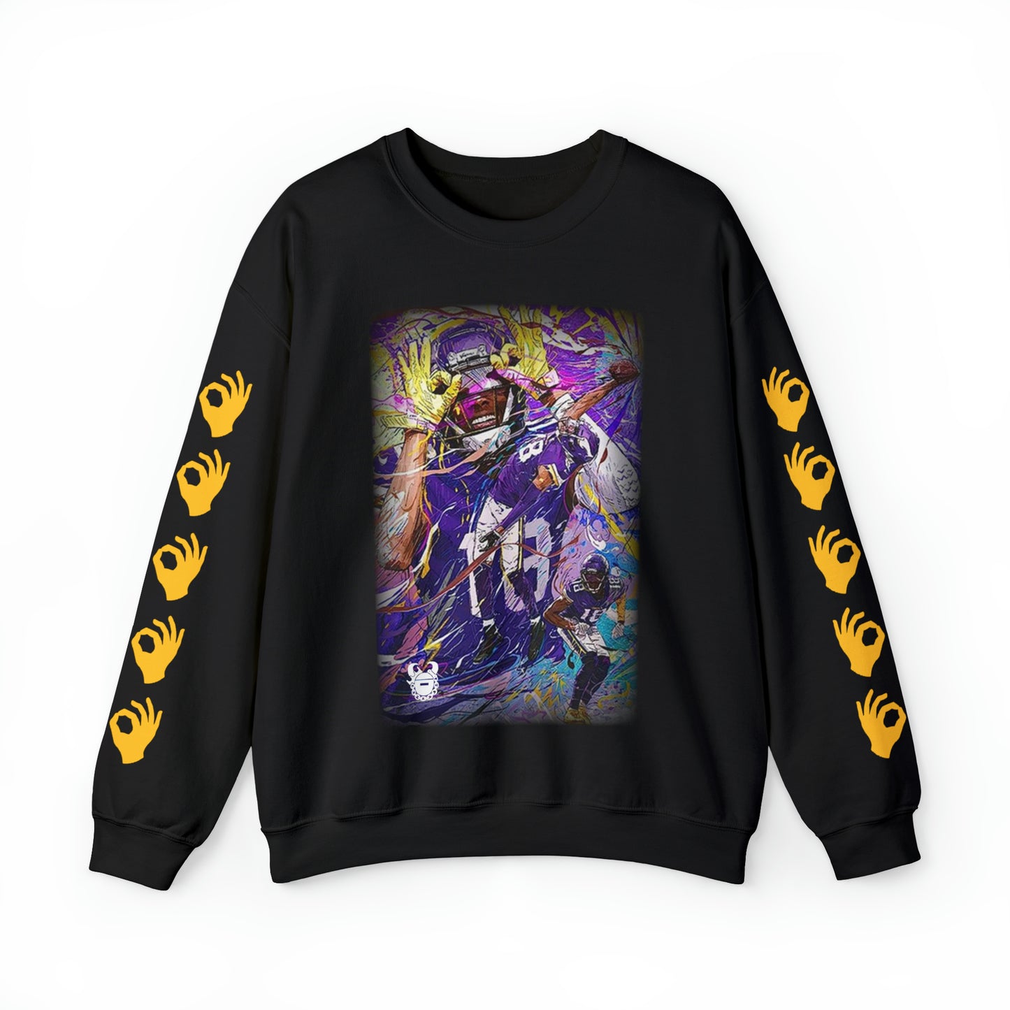 Unisex Heavy Blend™ Crewneck - Griddy Dance + Hands (Sleeves)