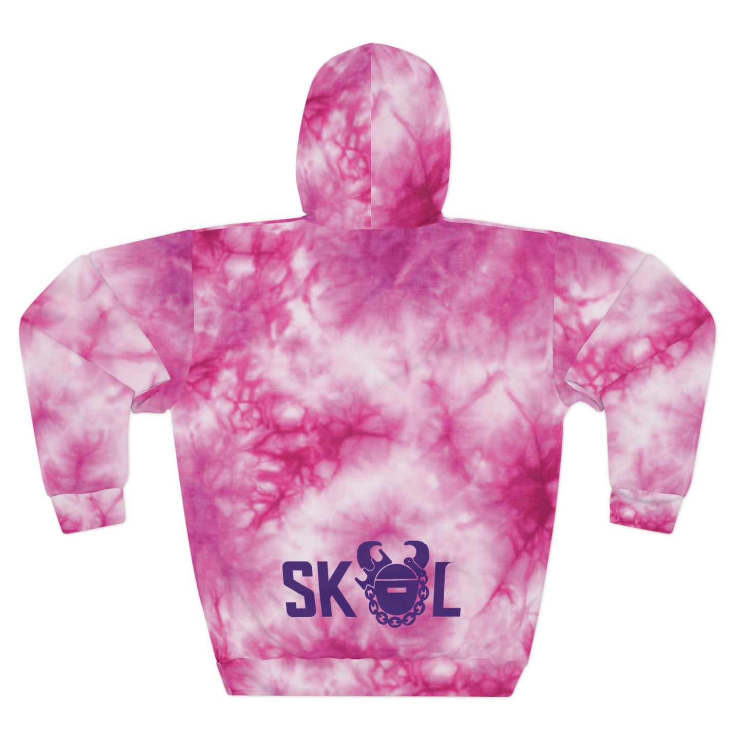 Unisex Pullover Hoodie - Pink Tie-Dye - Save the TaTas