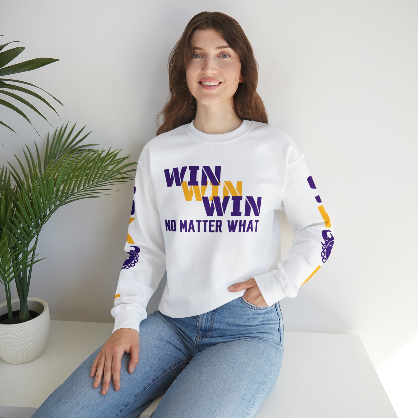 Unisex Heavy Blend™ Crewneck - No Matter What + The Original (Sleeves)