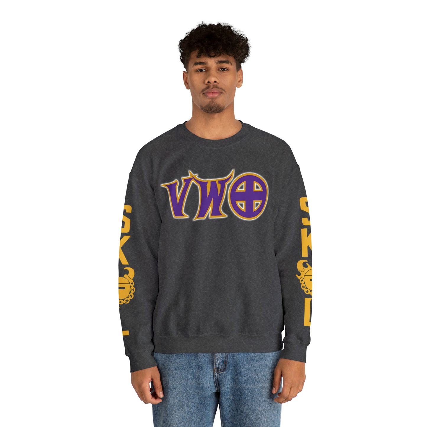 Unisex Heavy Blend™ Crewneck - V-W-O + The Original (Sleeves)