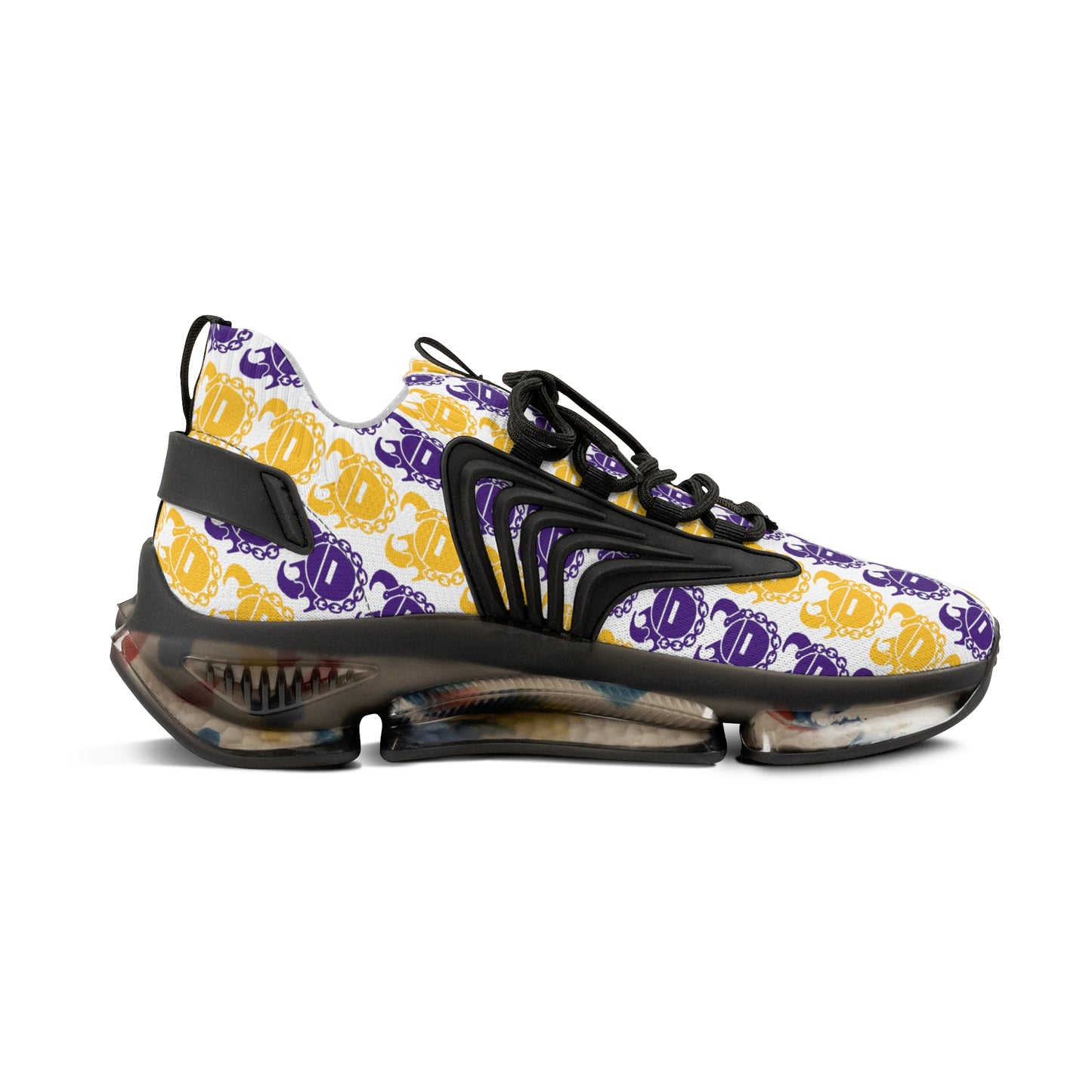 Men's Mesh Sneakers - Purple & Gold Helmets