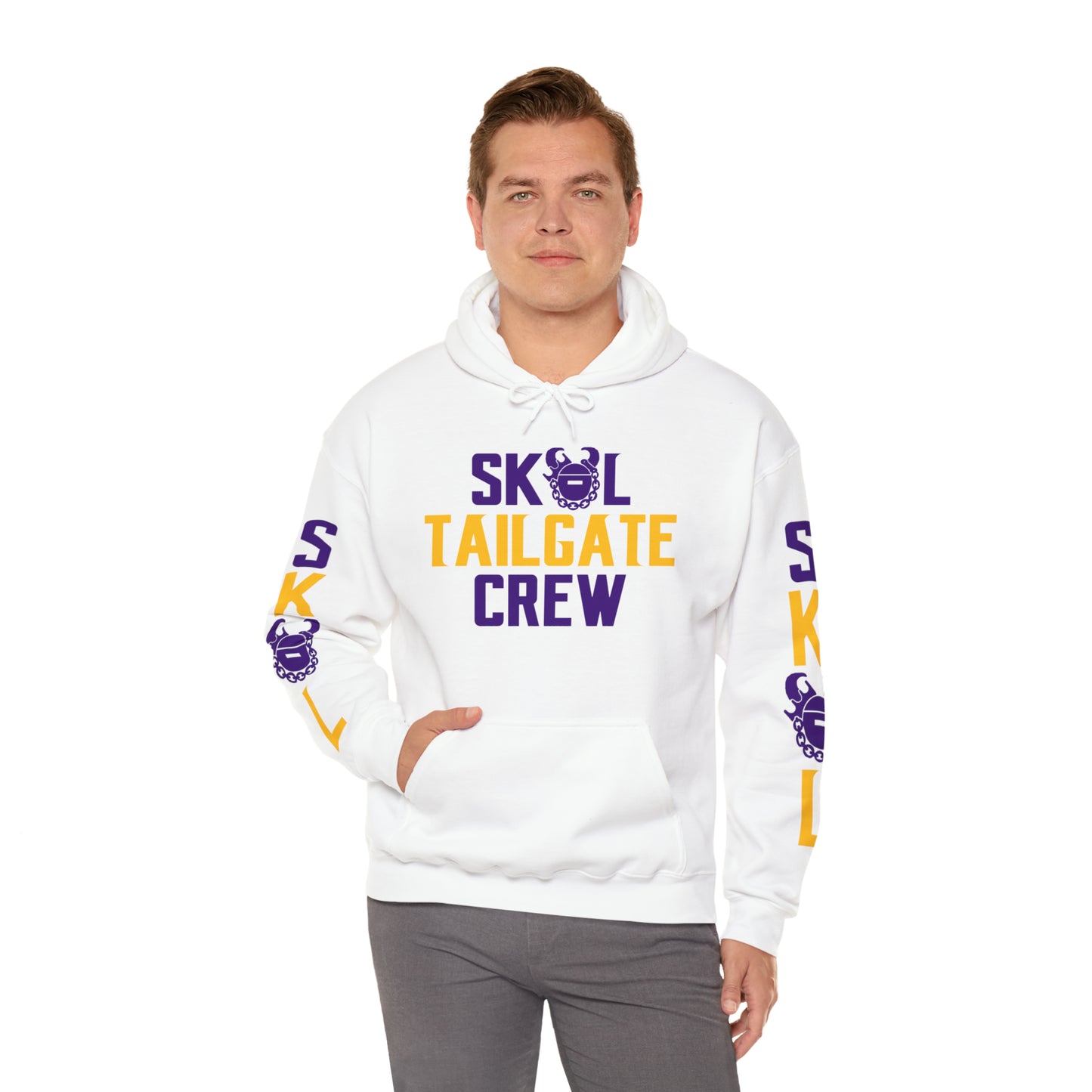 Unisex Heavy Blend™ Hooded Sweatshirt - Tailgate Crew + Original (Sleeves)