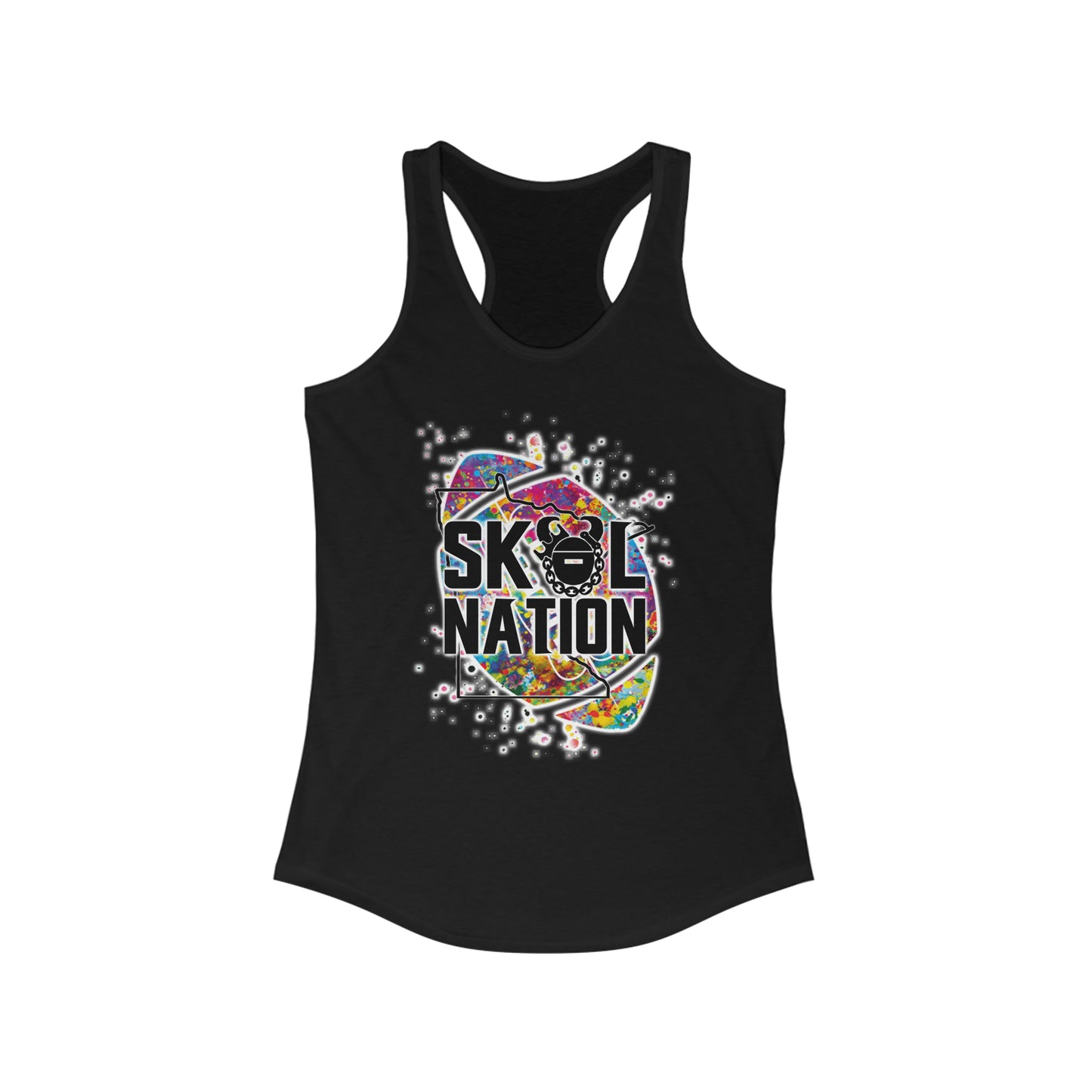 Ladies Ideal Racerback Tank - MN Nation (Color Blast)