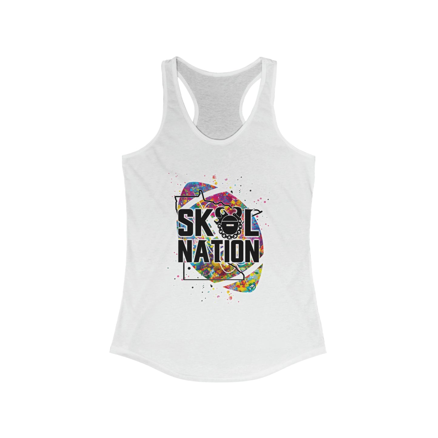 Ladies Ideal Racerback Tank - MN Nation (Color Blast)