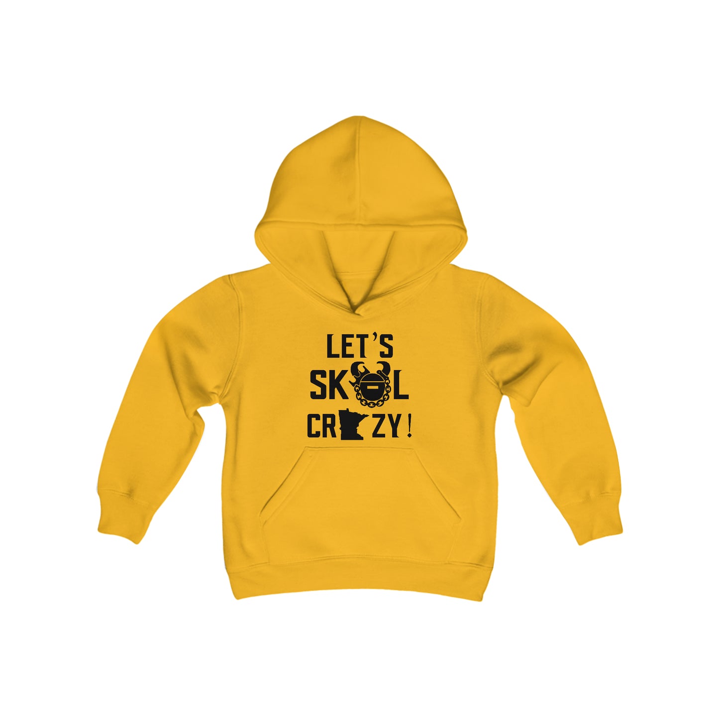 Youth Heavy Blend Hoodie - Let's go Crazy!