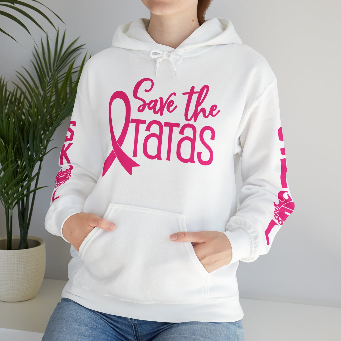 Unisex Heavy Blend™ Hooded Sweatshirt - Save the TaTas + Original (Sleeves)