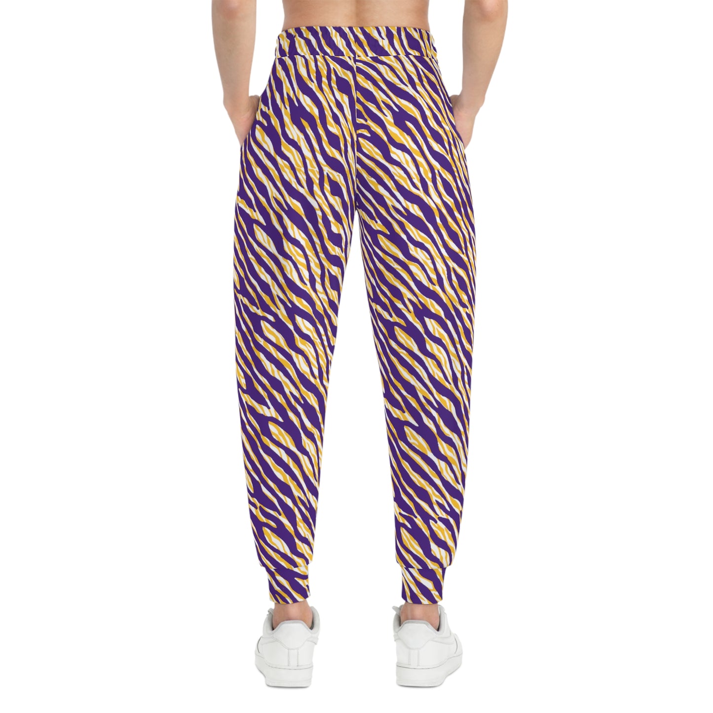 Unisex Athletic Joggers - Zebra Print