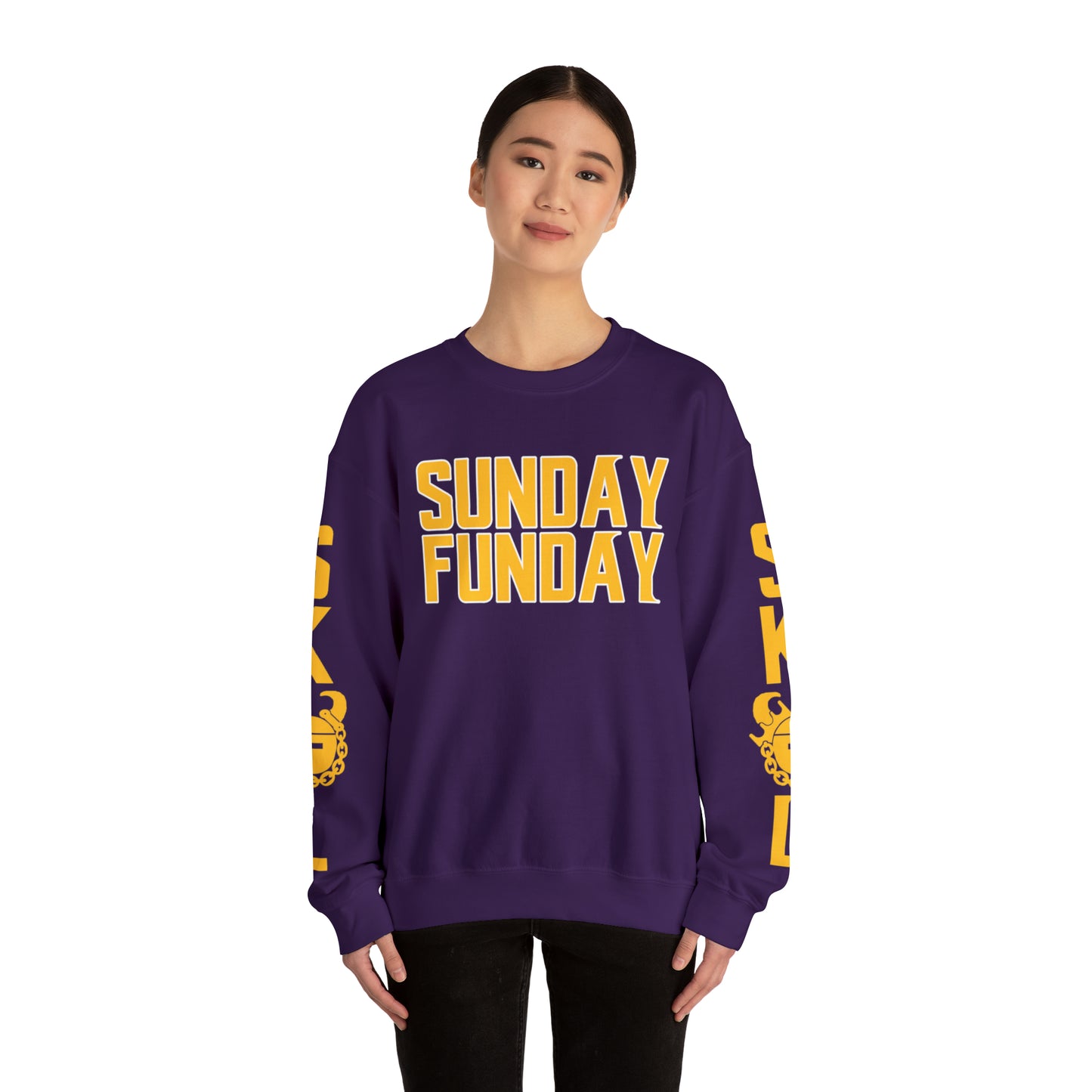 Unisex Heavy Blend™ Crewneck - SUNDAY FUNDAY + The Original (Sleeves)