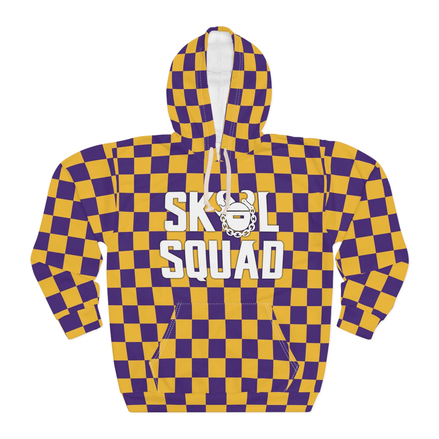 Unisex Pullover Hoodie - Checkerboard - SQUAD