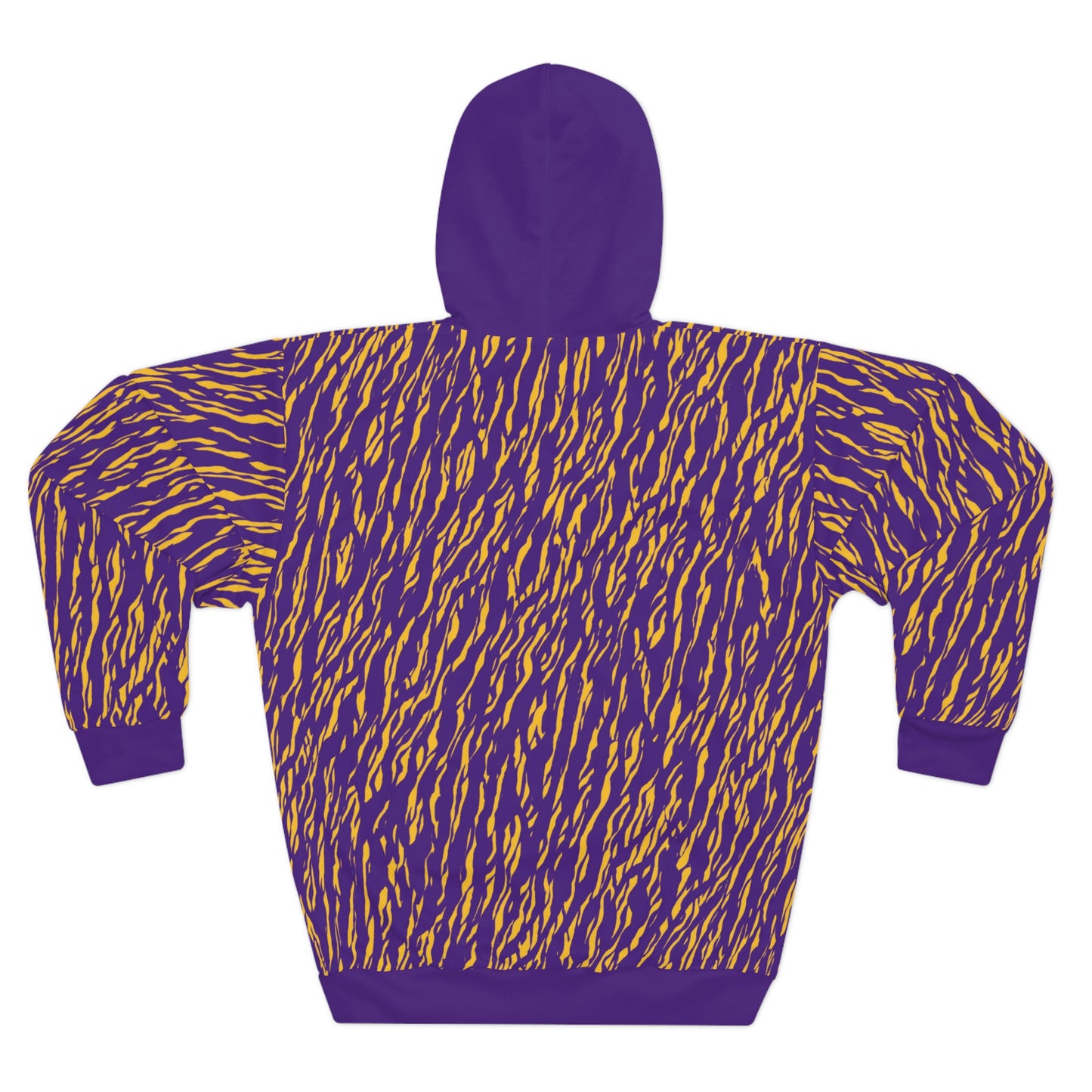 Unisex Pullover Hoodie - Zebra Print, Purple - The Original
