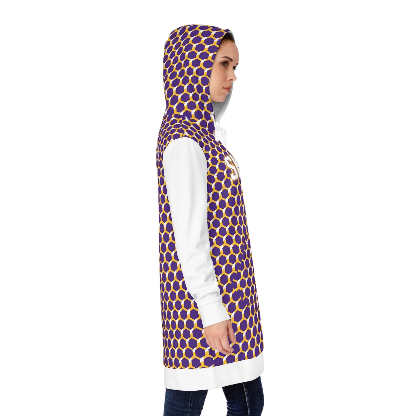 Hoodie Dress - Purple/Gold Hex - The Original