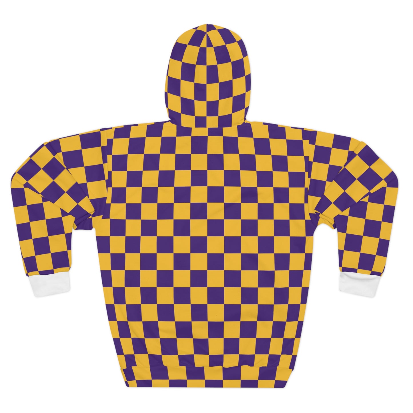 Unisex Pullover Hoodie - Checkerboard - & BEER