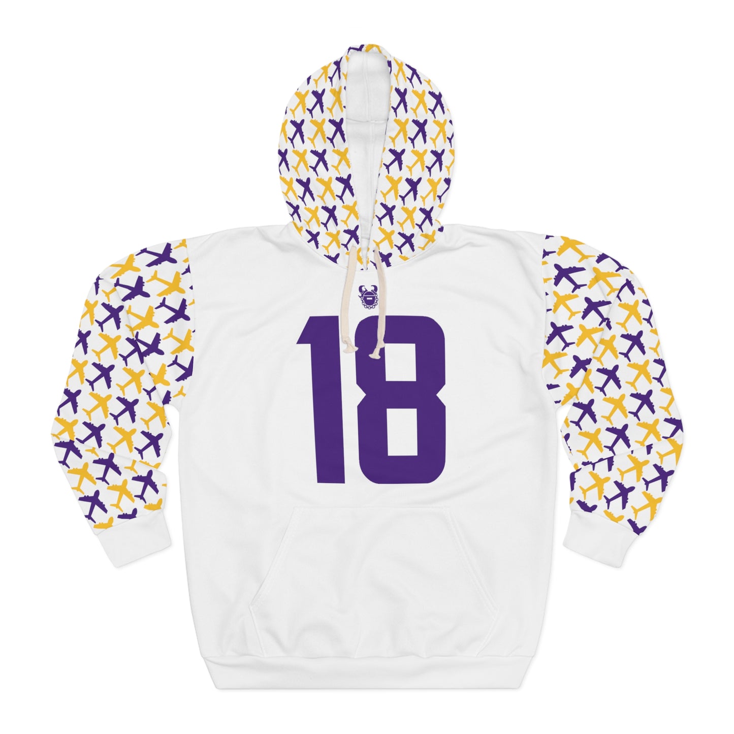 Unisex Pullover Hoodie - Jet Planes - Jersey #18