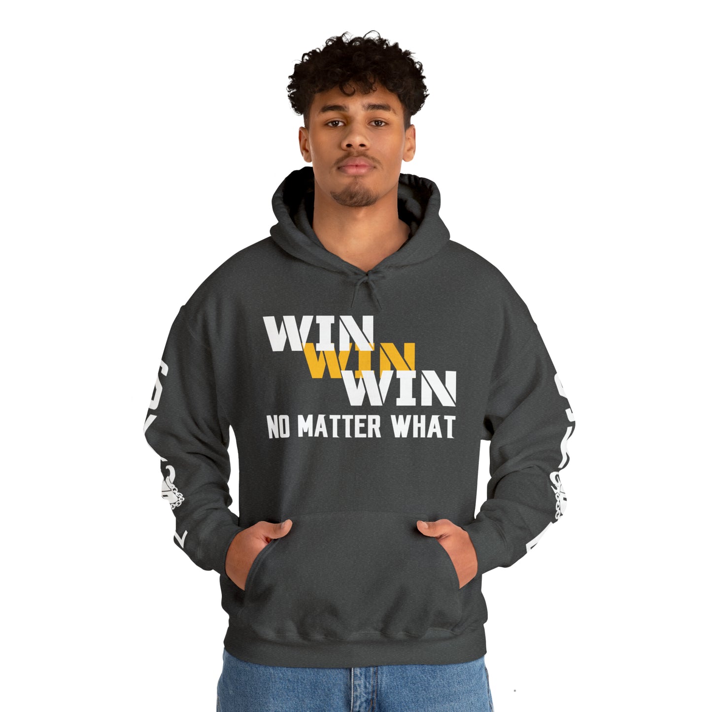 Unisex Heavy Blend™ Hooded Sweatshirt - No Matter What + Original (Sleeves)