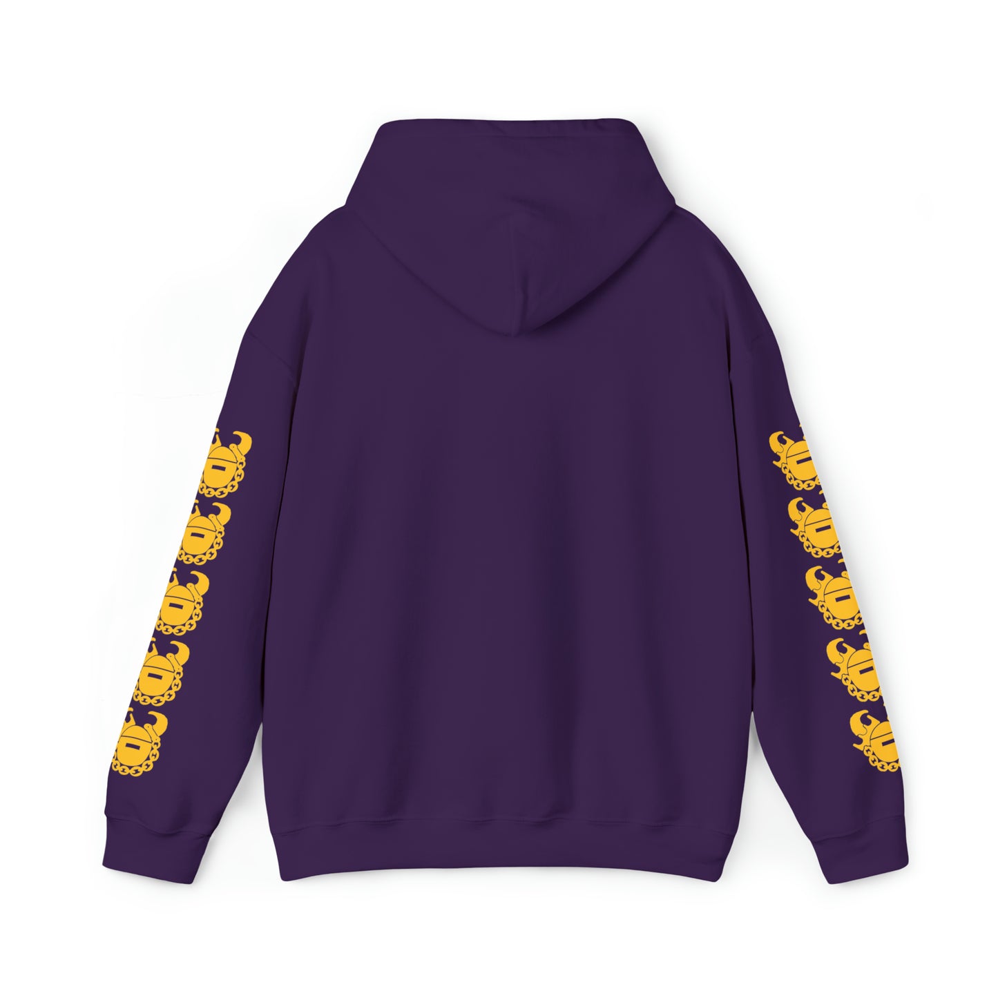 Unisex Heavy Blend™ Hooded Sweatshirt - Sunday FUNday + Game Day Helmet (Sleeves)