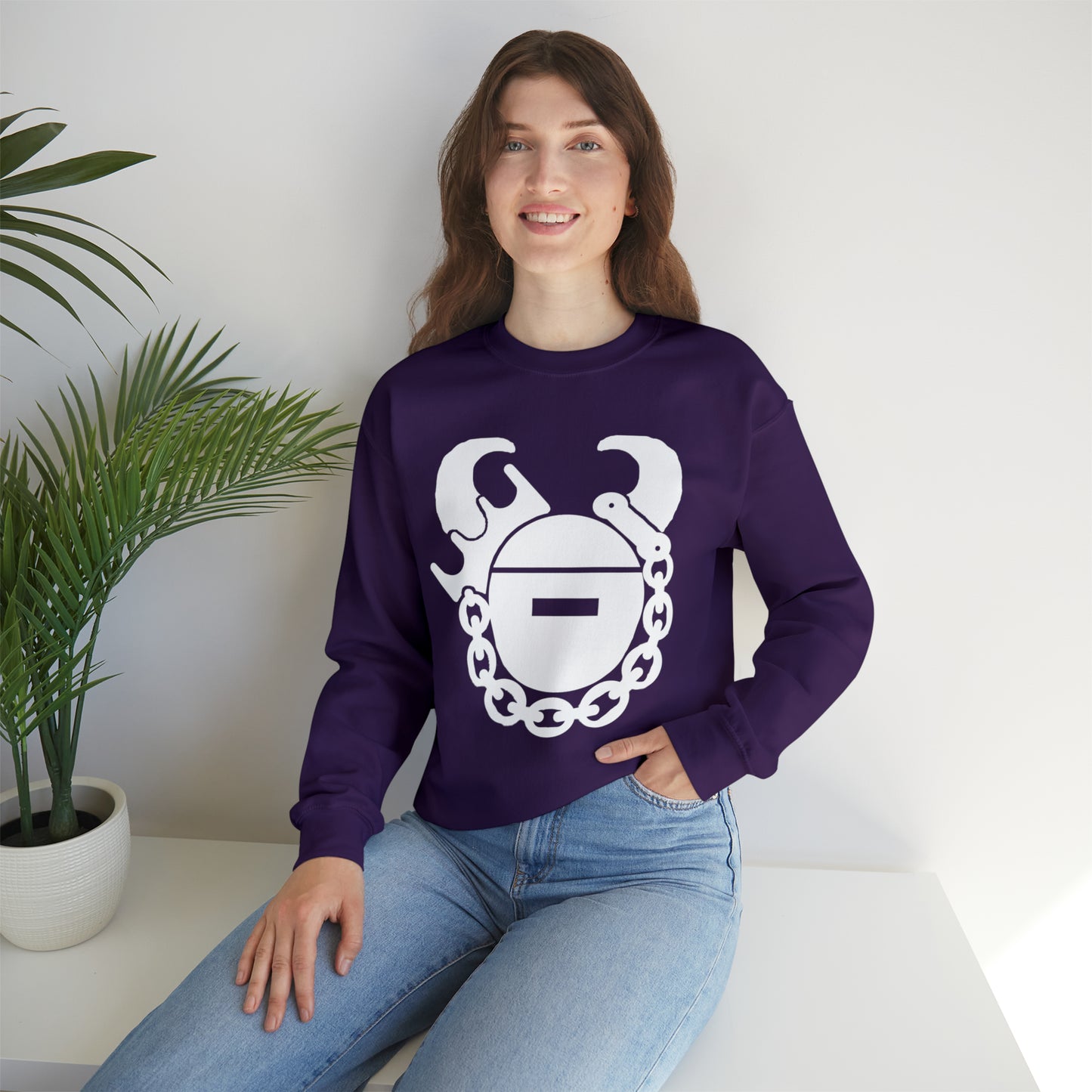 Unisex Heavy Blend™ Crewneck - Game Day Helmet