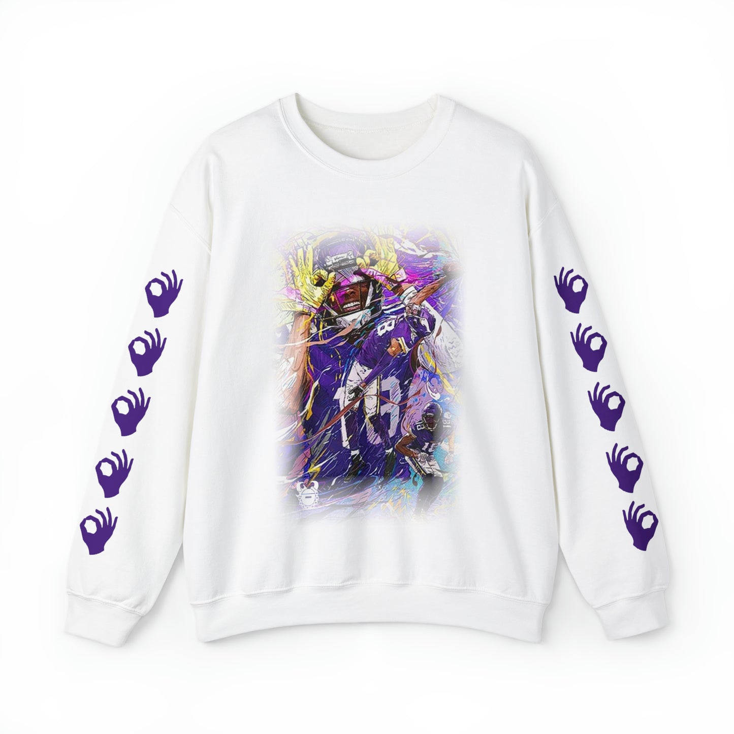 Unisex Heavy Blend™ Crewneck - Griddy Dance + Hands (Sleeves)