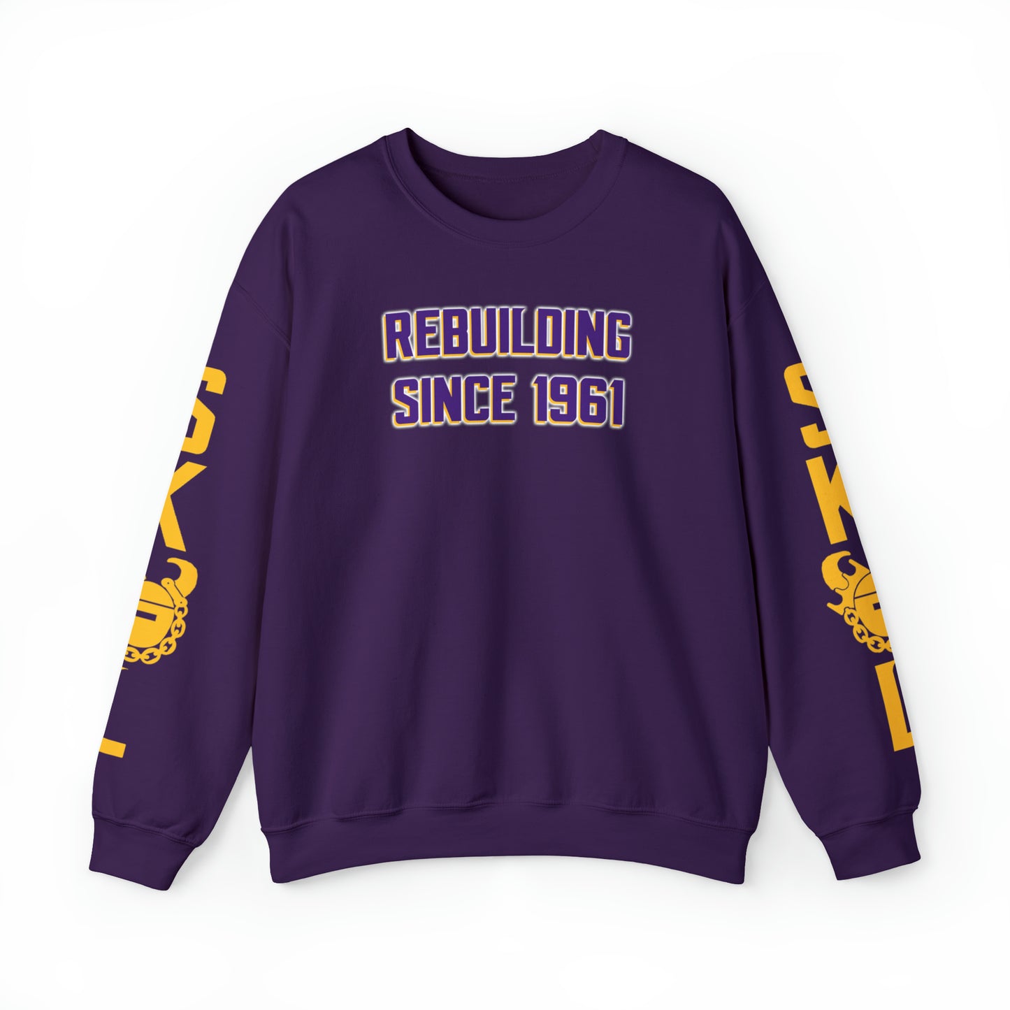 Unisex Heavy Blend™ Crewneck - Rebuilding Since 1961 + The Original (Sleeves)