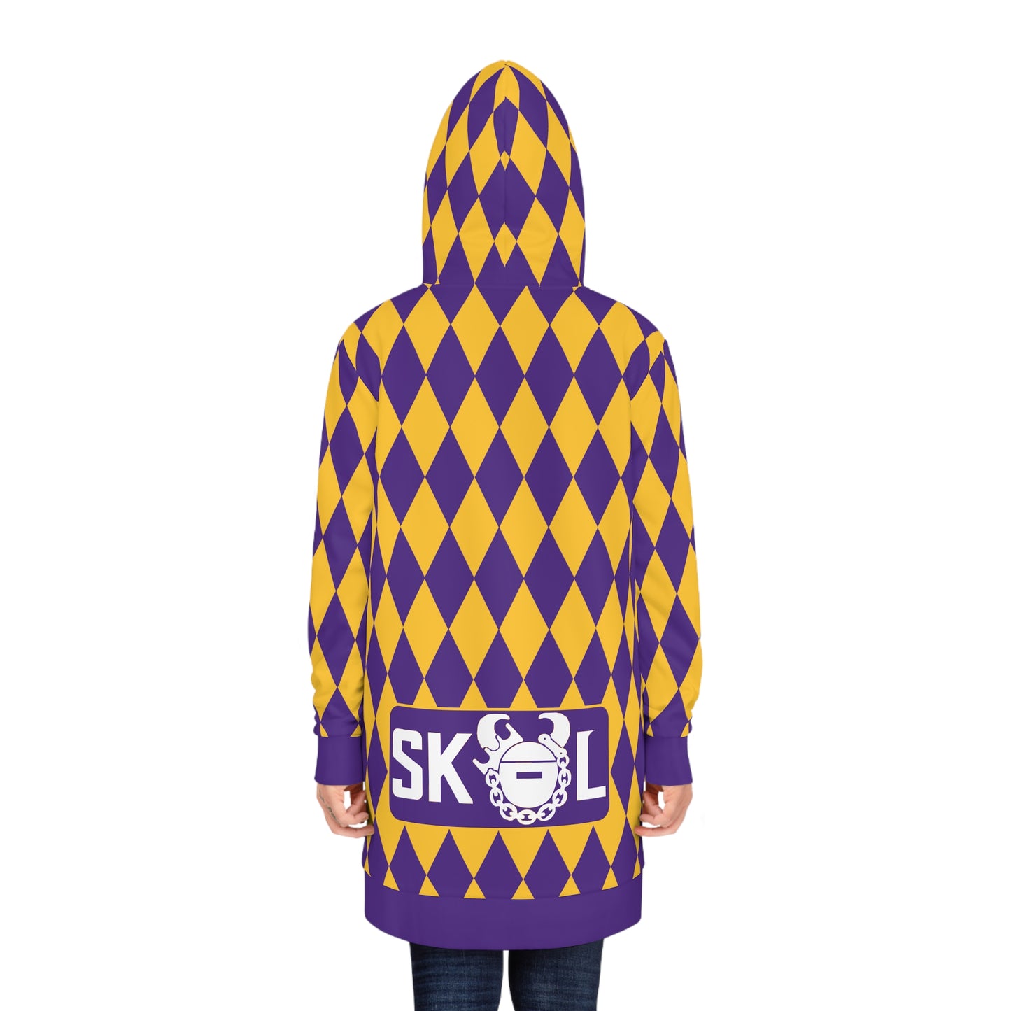 Hoodie Dress - Purple/Gold Diamonds - The Original