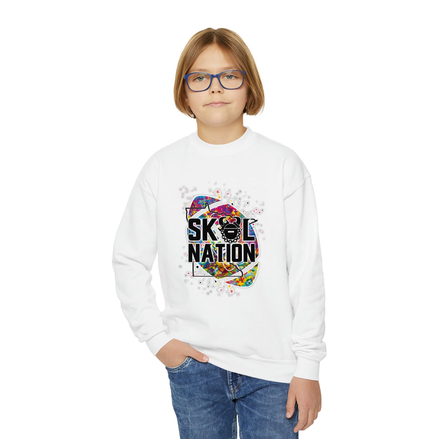 Youth Crewneck - MN Nation (Color Blast)