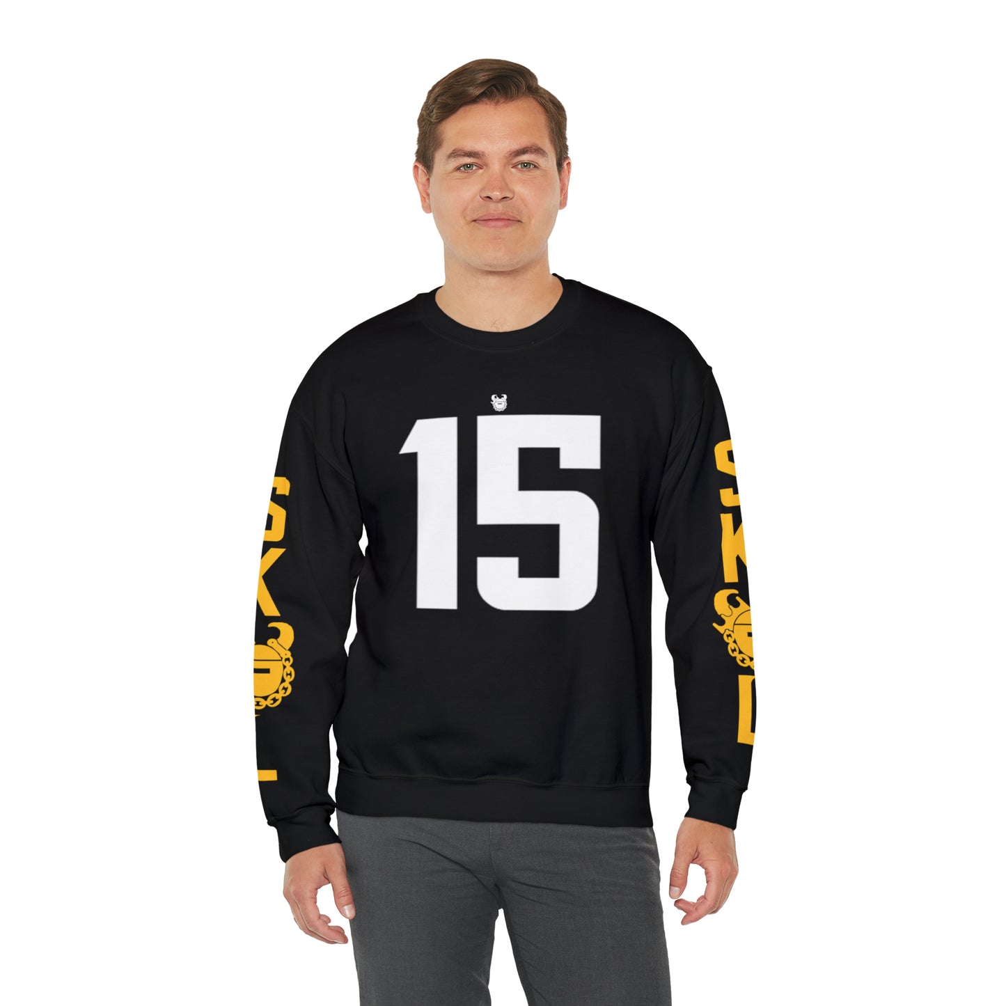 Unisex Heavy Blend™ Crewneck - Jersey #15 + The Original (Sleeves)