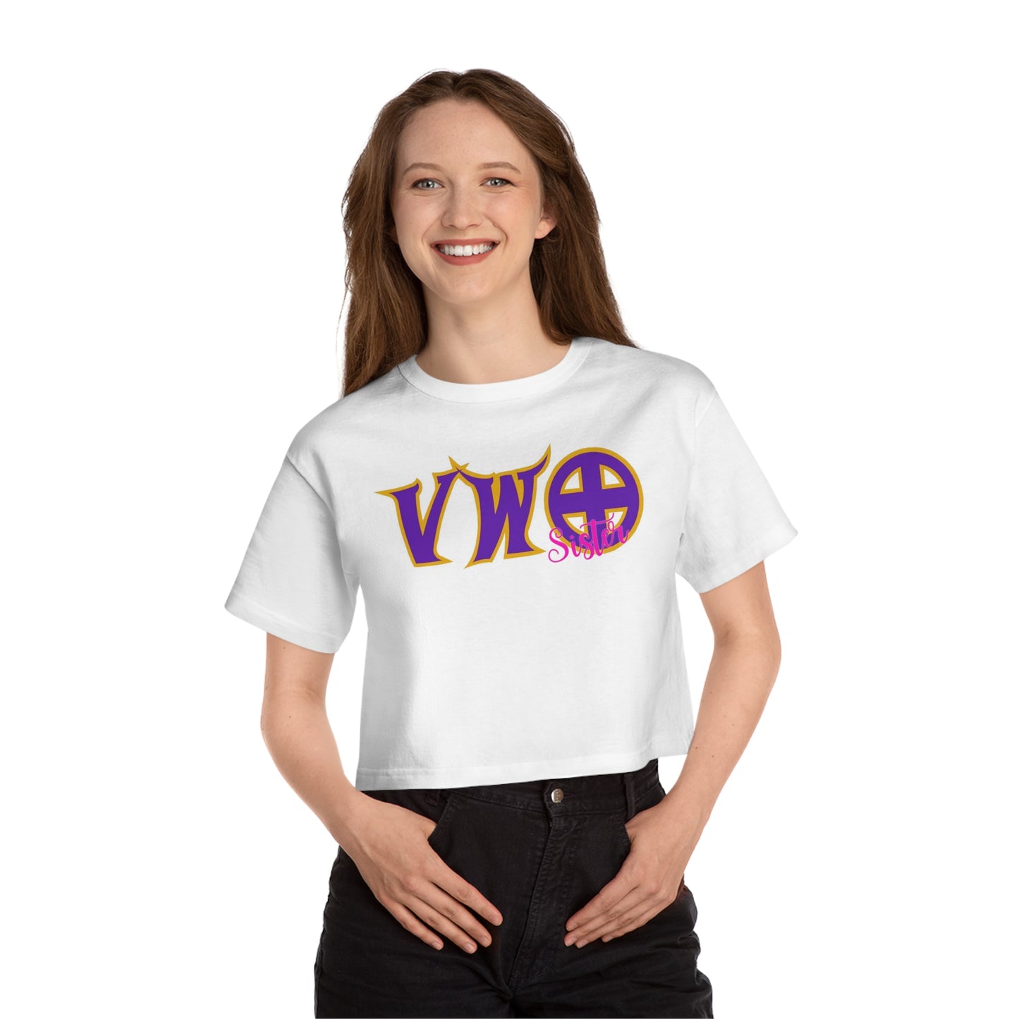 Women's Champion Heritage Cropped Top - VWO Sister