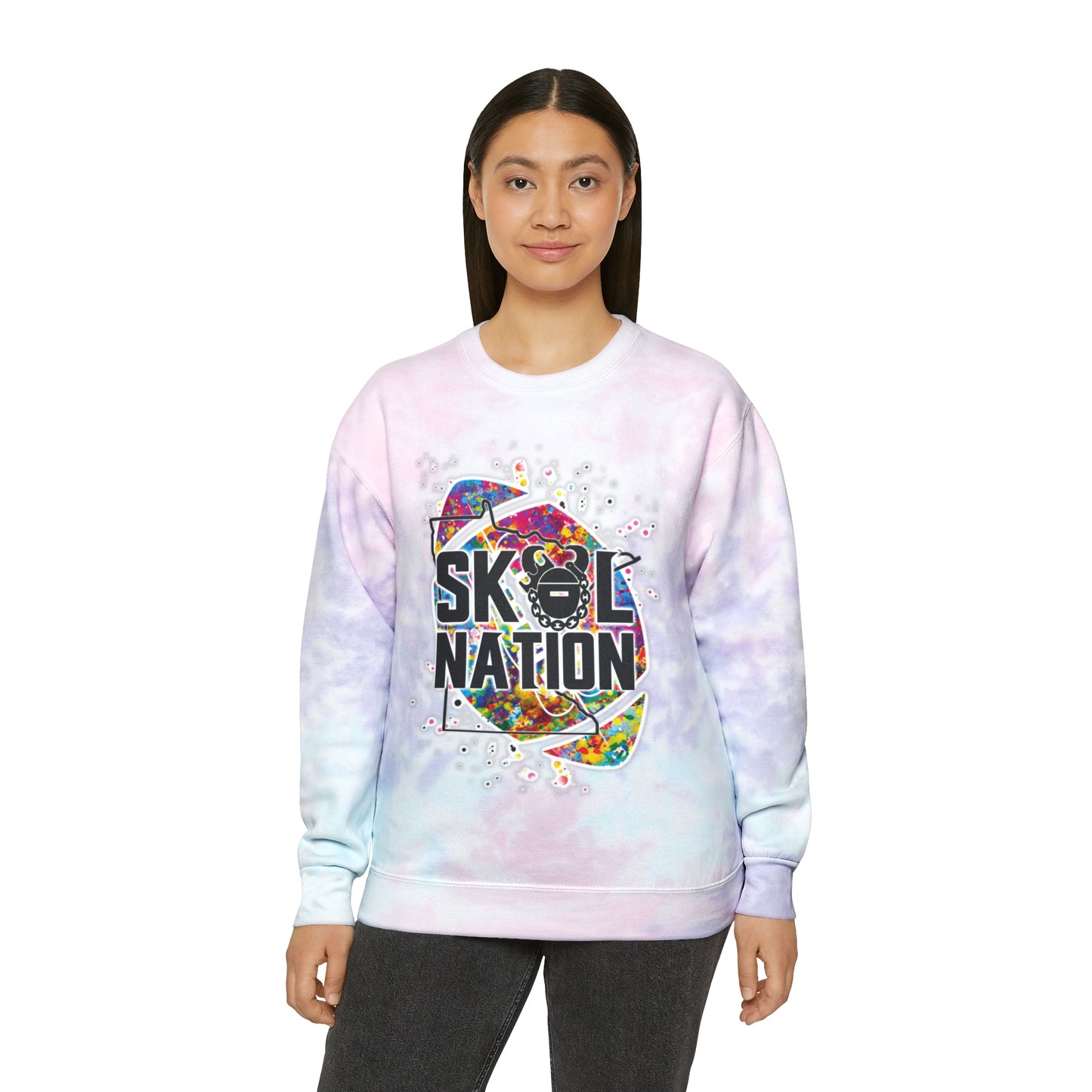 Tie-Dye Crewneck - MN Nation (Color Blast)