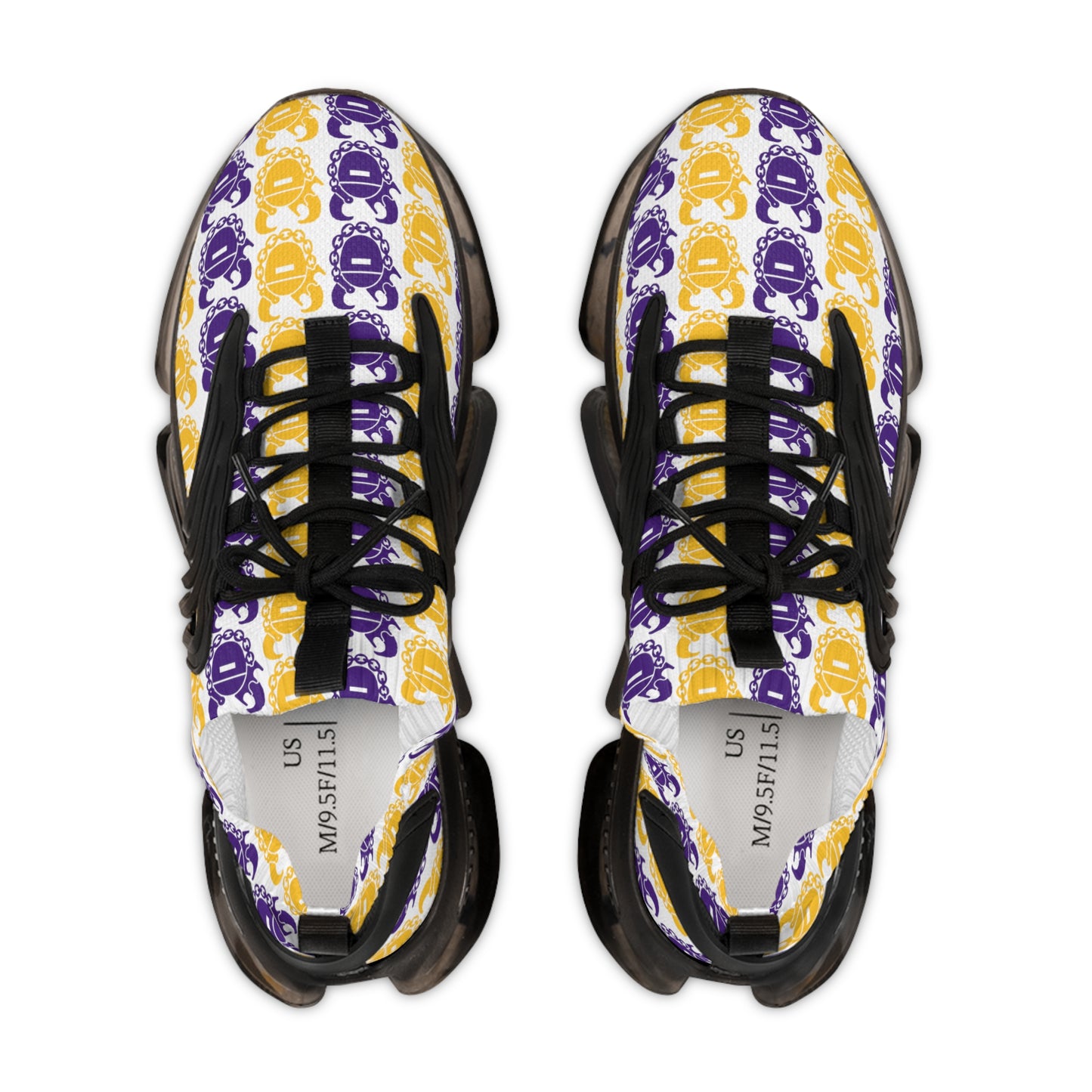 Men's Mesh Sneakers - Purple & Gold Helmets